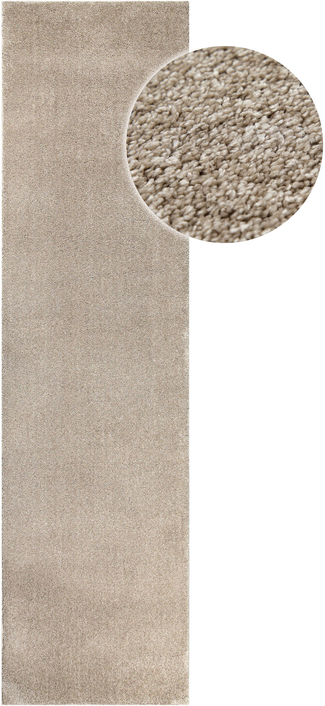 my home Hochflor-Teppich »Yvaine, auch als Läufer erhältlich«, rechteckig, 25 mm Höhe, Langflor, Shaggy, dichter weicher Hochflor, meliert, Wohnzimmer