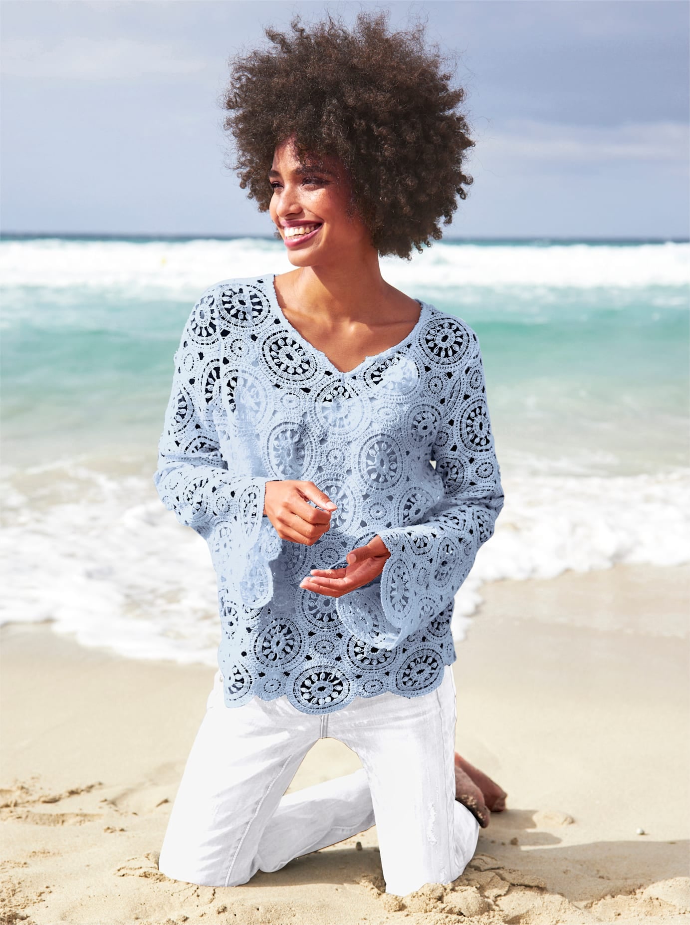 heine Spitzenshirt »Shirt«, (1 tlg.)