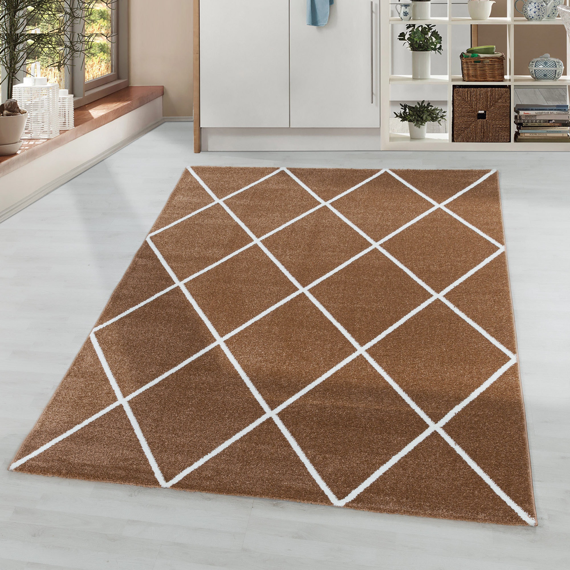 Image of Ayyildiz Teppiche Teppich "RIO 4601" rechteckig 8 mm Höhe Pflegeleicht / Strapazierfähig / Trend Colors/ Wohnzimmer