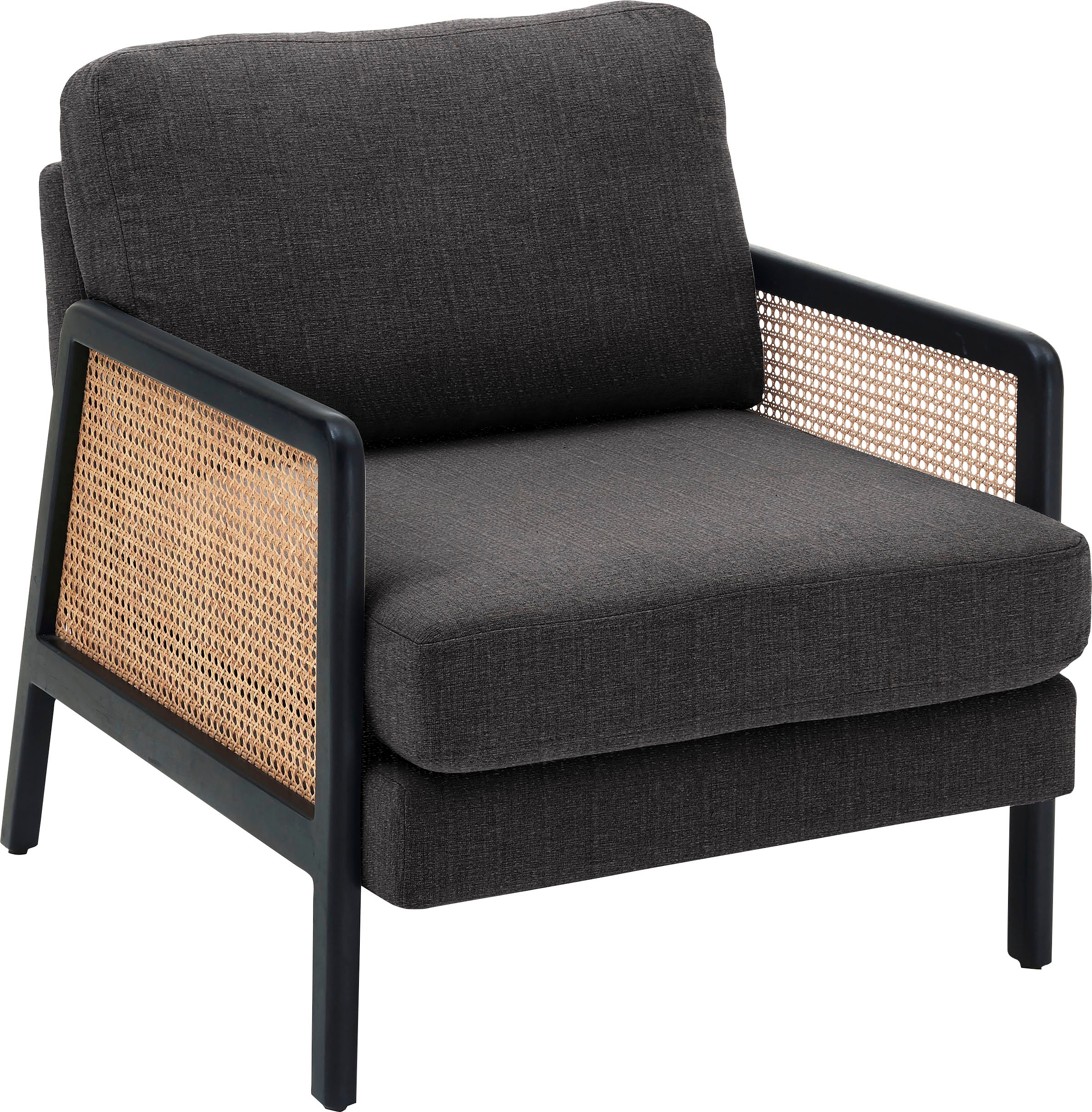 ATLANTIC home collection Sessel »Marcel«, Massivholz-Gestell mit Wiener-Geflecht-Optik kaufen