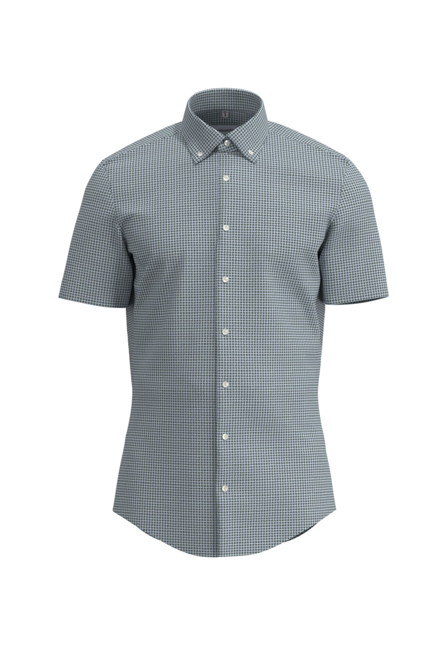 seidensticker Businesshemd »Shaped«, Shaped Kurzarm Button-Down-Kragen Druck