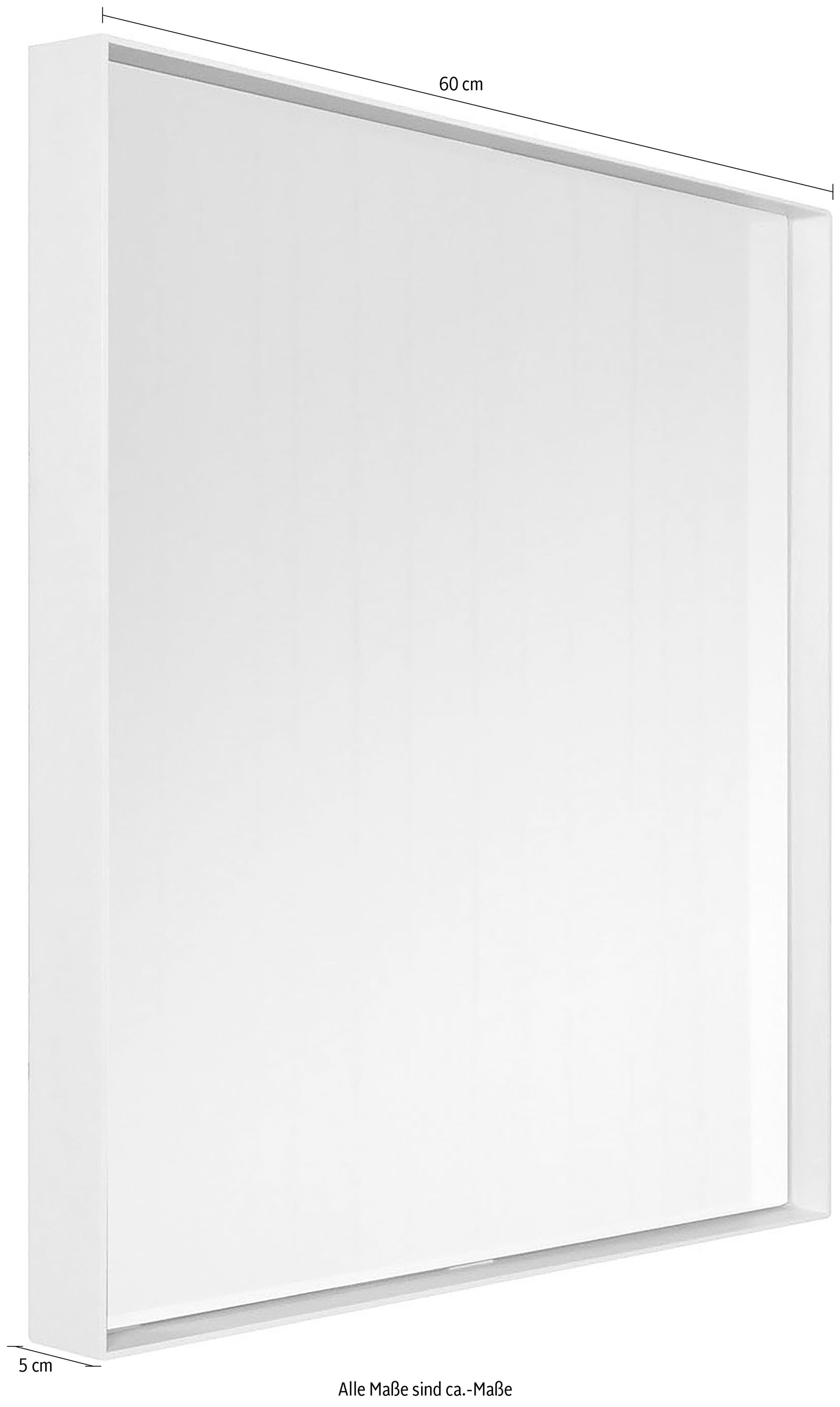 Spinder Design Miroir mural »Donna« métal, 60 x 60 cm