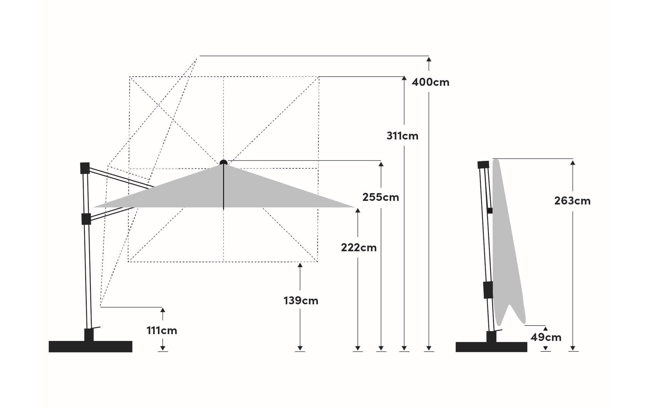   Sonnenschirm »Suncomfort by Glatz Varioflex, 300 x 300 cm«