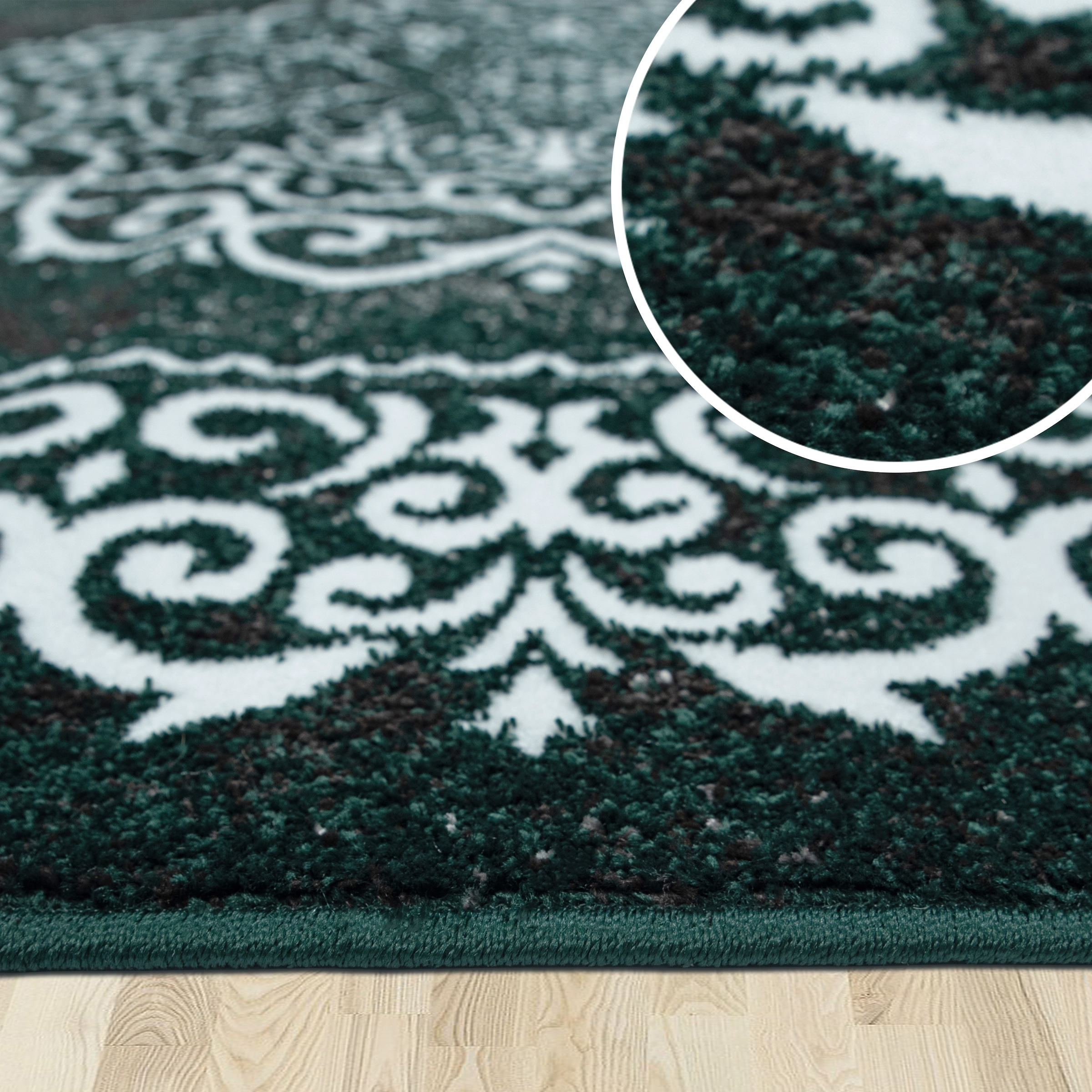 my home Tapis »Dafna« Rectangulaire 9 mm Höhe Orient-Optik, Vintage Design, Kurzflor, pflegeleicht, dezenter Glanz