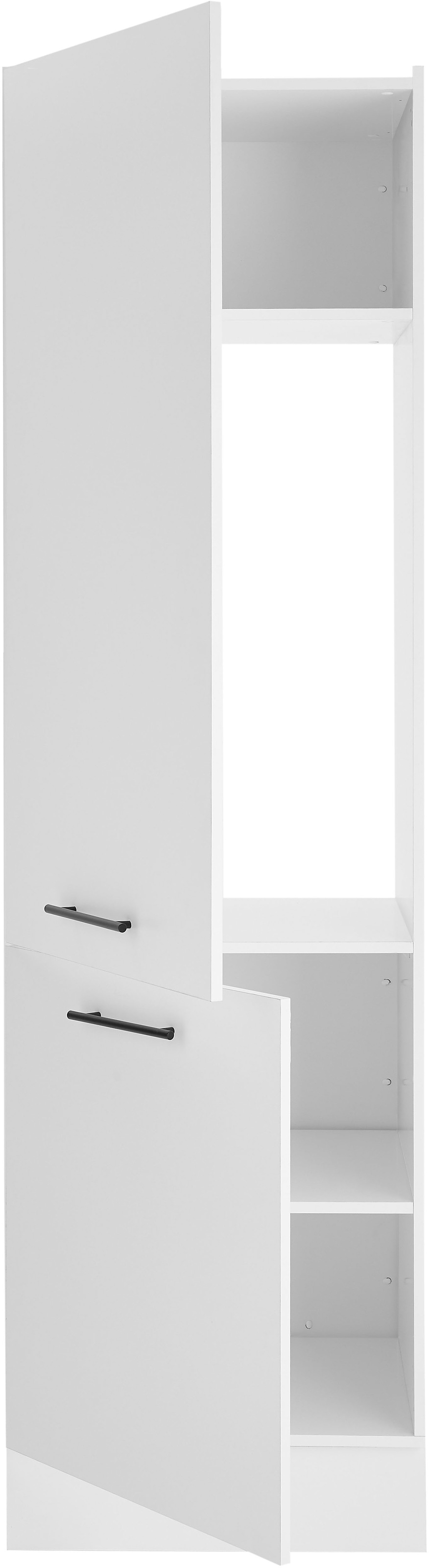 BASIC by Balculina Armoire réfrigérée encastrable »Tirol B/H/T 60x212x57 cm« 1 cuis tlg. Largeur 60cm, pieds en plastique réglables en hauteur