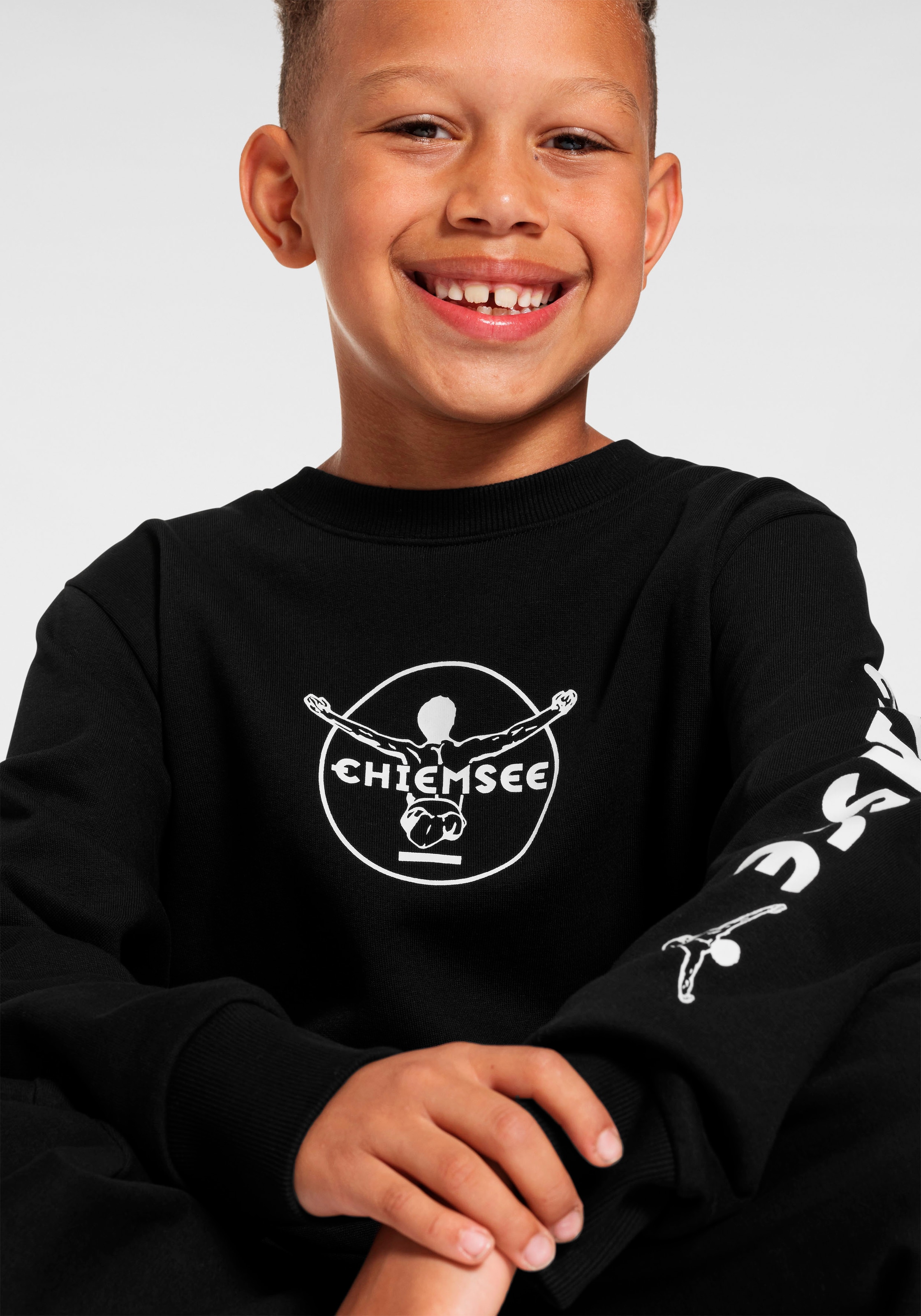 Chiemsee Shirt & Hose »Jogginganzug«, (Set, 2 tlg., Sweatshirt &  Sweathose), Sweatanzug mit Logo-Drucken im %SALE!