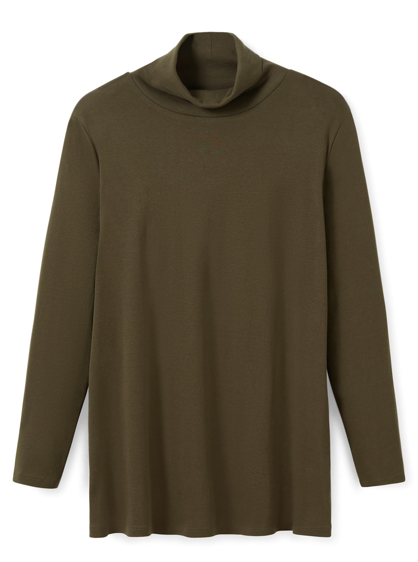 Sheego Langarmshirt »Rollkragen-Shirt«, (1 tlg.)