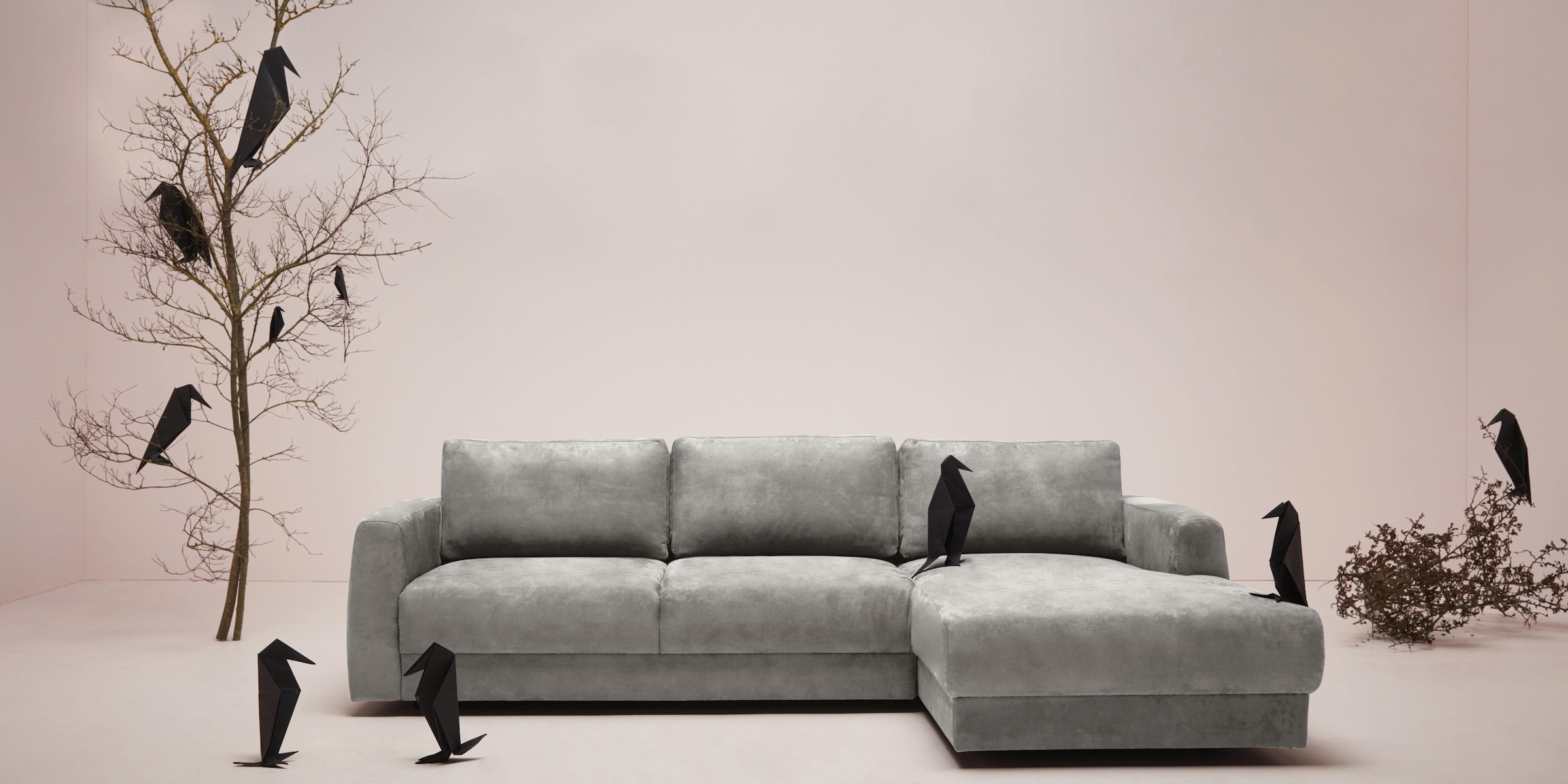 GOODproduct Ecksofa »Hobro L-Form« in 3 Bezugsqualitäten in vielen Farben, Design by Morten Georgsen