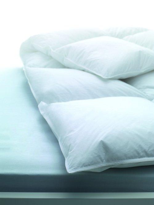 Image of billerbeck Einziehdecke »Montreux 100«, leicht, Füllung 100% neue, reine, europäische, grossflockige Gänsedaunen, weiss, VSB-Norm, Bezug 100% Baumwolle, Batiste supérieure mit SanProCare-Veredelung, Öko-Tex Standard 100, (1 St.) bei Ackermann Versand Schw