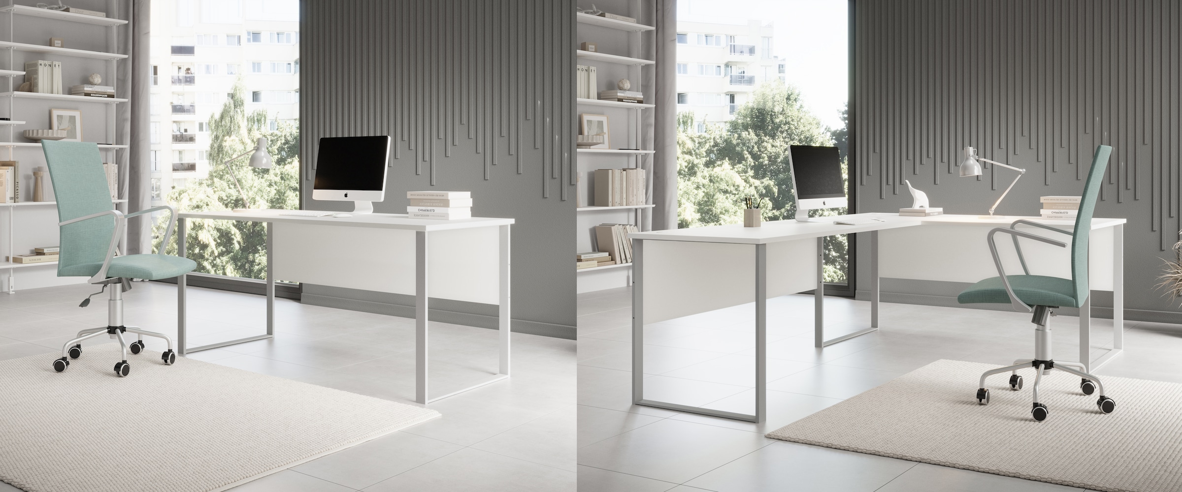 BEGA OFFICE Eckschreibtisch »Amanda« 1 Stk. tlg. Winkelschreibtisch rechts links montierbar