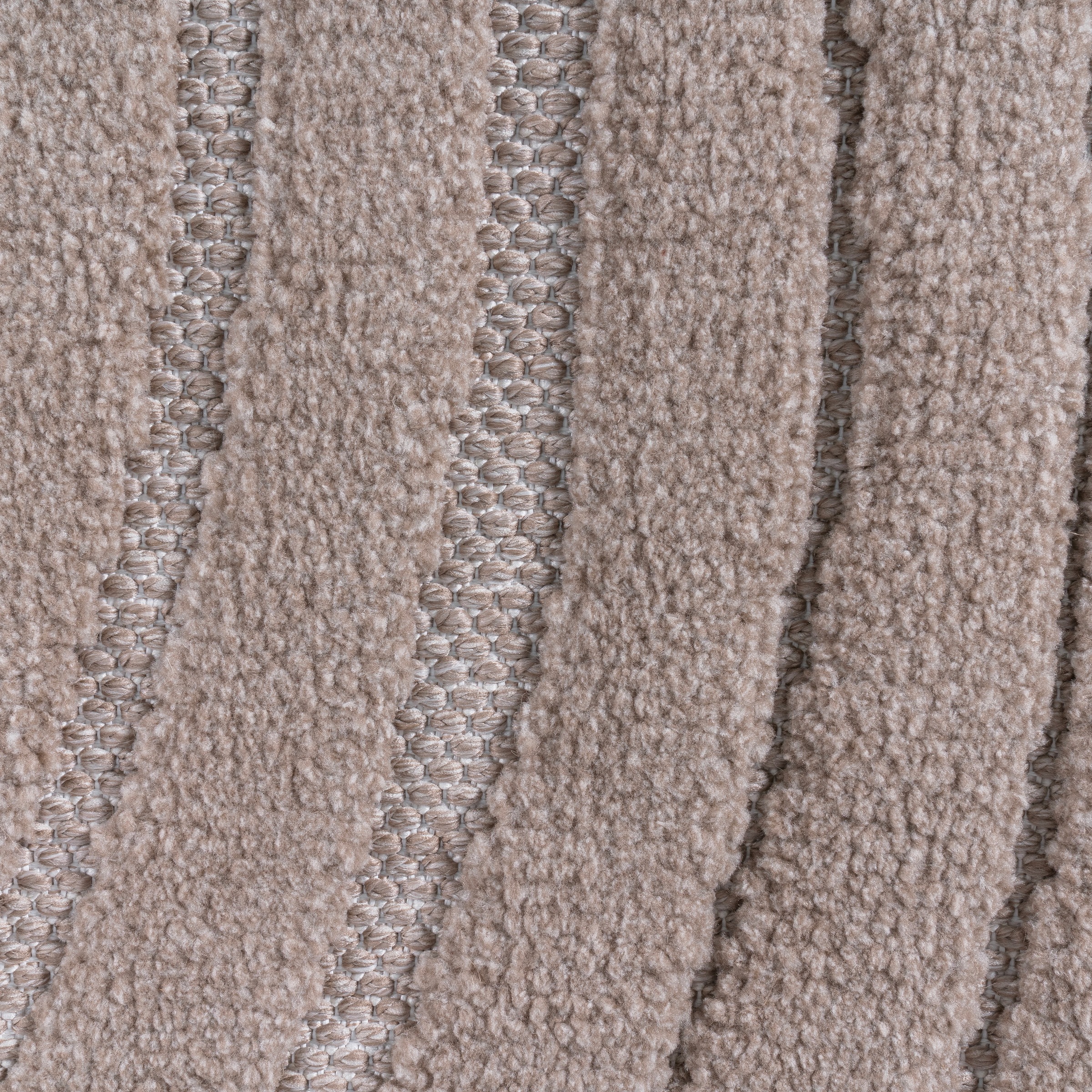 GOODproduct Teppich »Samelia mit Fransen, Wellendesign, Balkon, Camping« rechteckig 6 mm Höhe Hoch-Tief-Struktur, In- und Outdoor geeignet für Küche oder Esszimmer