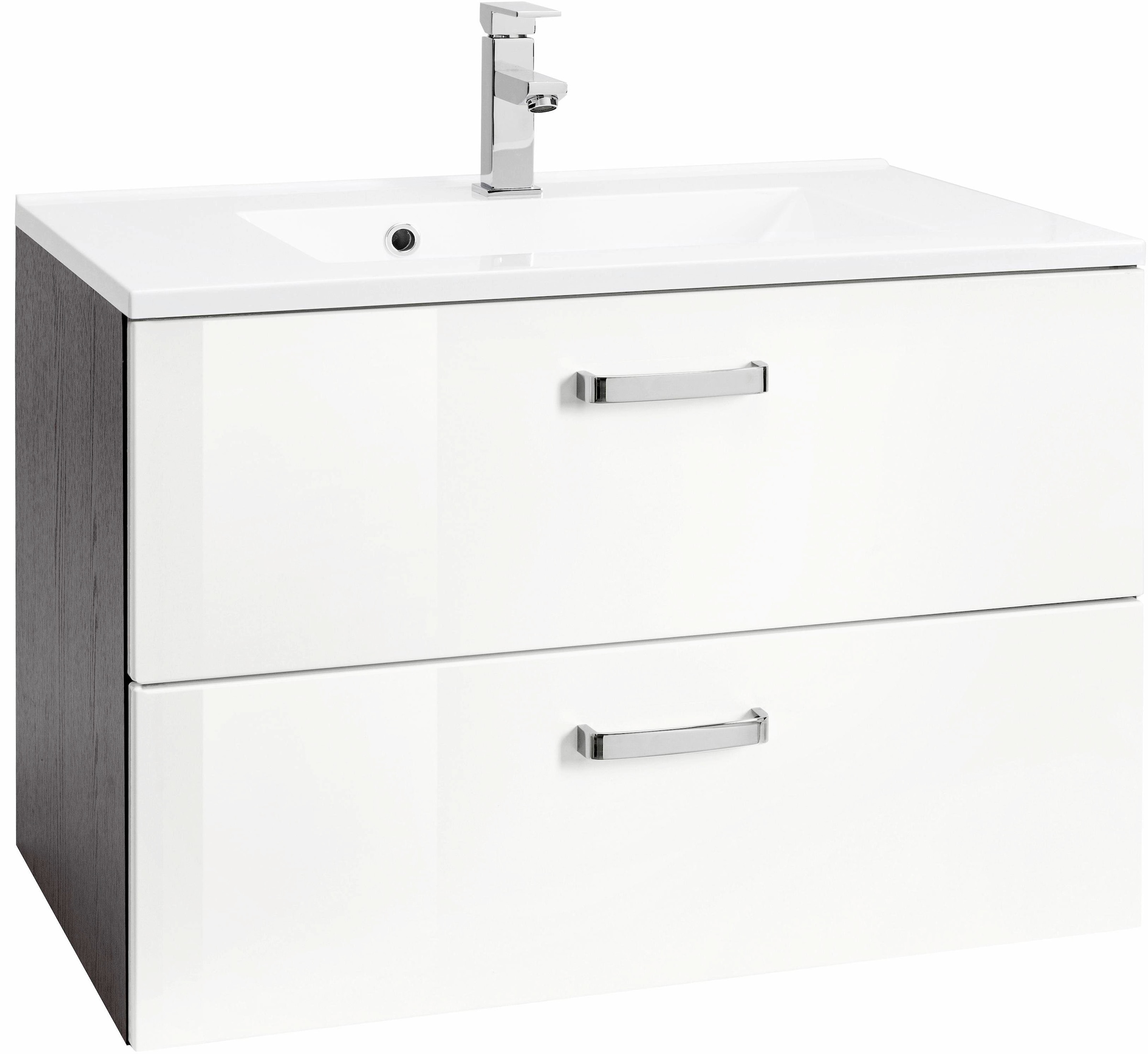 Image of welltime Waschbeckenunterschrank "Ravenna" Badmöbel, Waschtisch inkl. Waschbecken