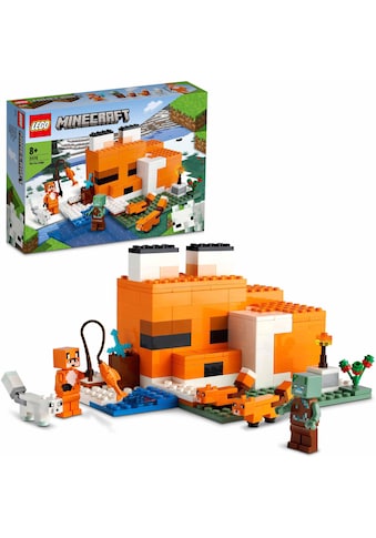 Konstruktionsspielsteine »Die Fuchs-Lodge (21178), LEGO® Minecraft™«, (193 St.)