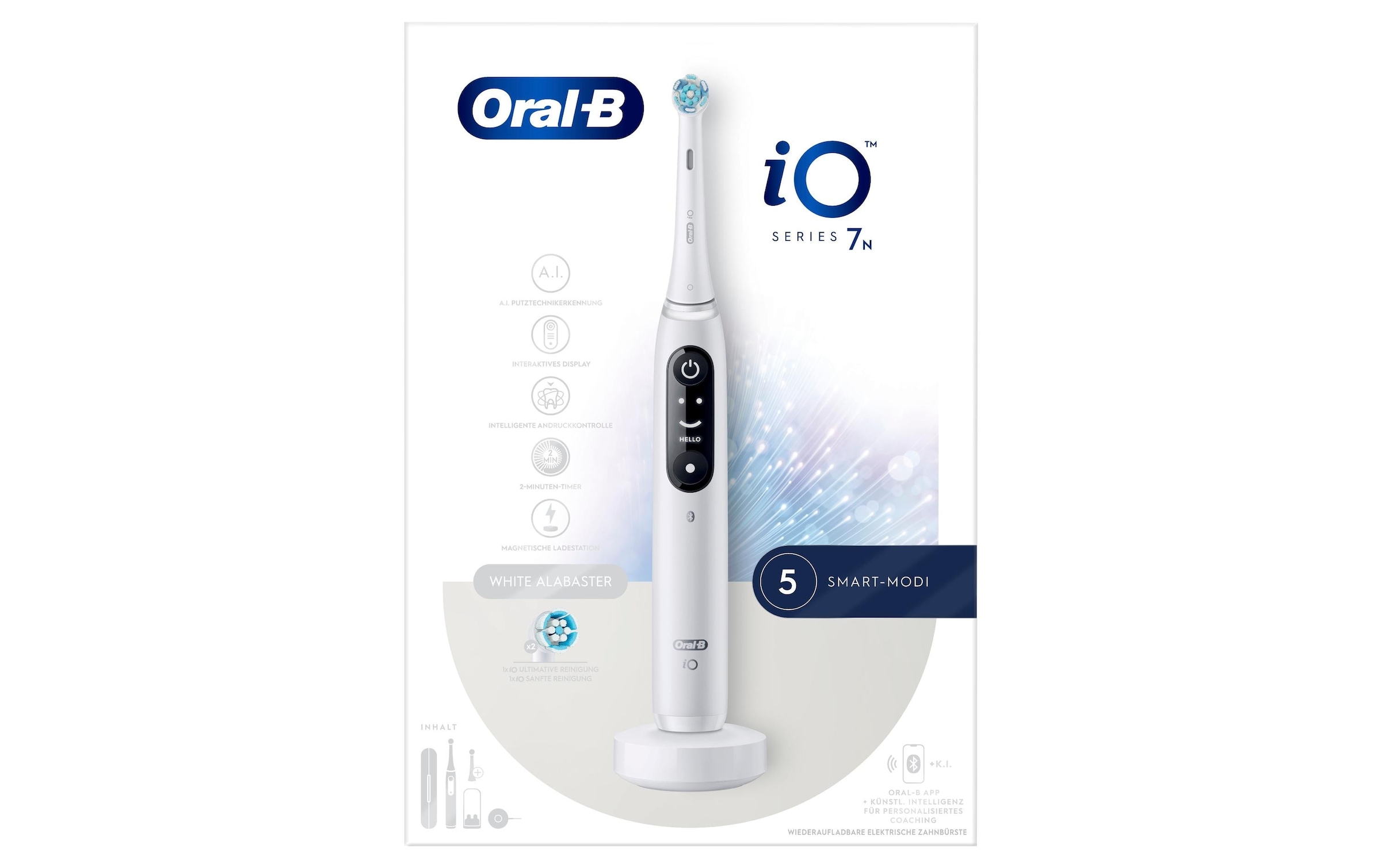 Oral-B Elektrische Zahnbürste »iO Series 7N White Alabaster«