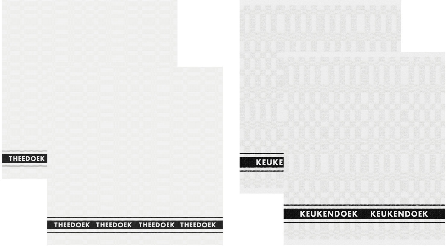 Image of DDDDD Geschirrtuch »Pelle«, (Set, 4 tlg., Combi-Set: bestehend aus 2x Küchentuch + 2x Geschirrtuch) bei Ackermann Versand Schweiz