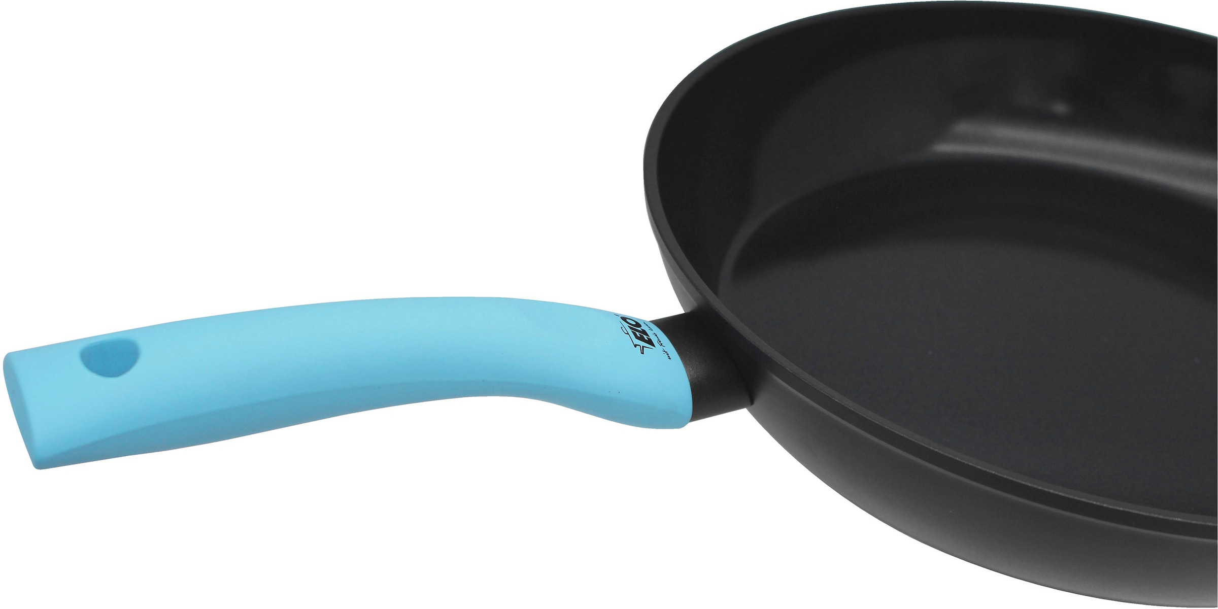Elo Basic Schmorpfanne »Colorio mit farbigem Protektor« Aluminium Set, Pfanne inkl. Pfannenschoner, 2 tlg. Soft-Touch-Griff mit Flammenschutz