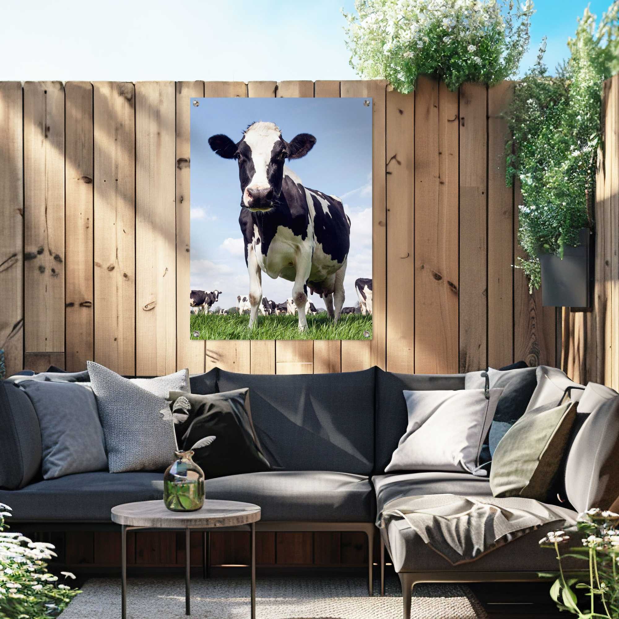Reinders! Poster »Dutch Cow« Garten - Kuh - Wiese - Grün - Leinwand - Tiere - 60x80 cm