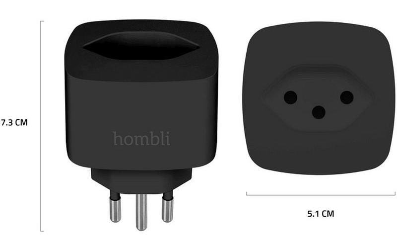 Smart-Home-Steuerelement »hombli Socket CH Schwarz 3er-Set«