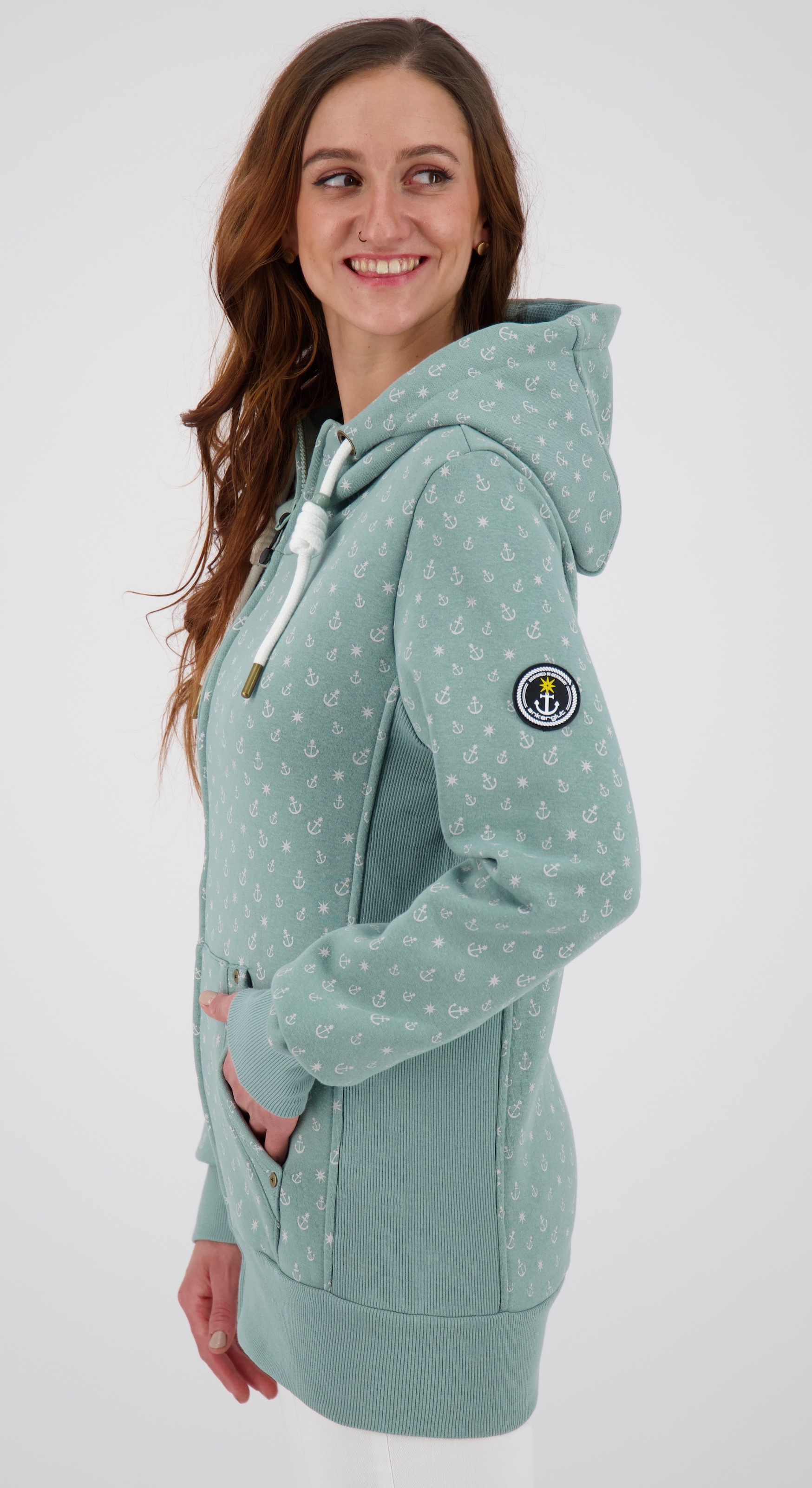 ankerglut Kapuzensweatshirt »ANCHORAGE Women«, in lässigem Oversized-Schnitt
