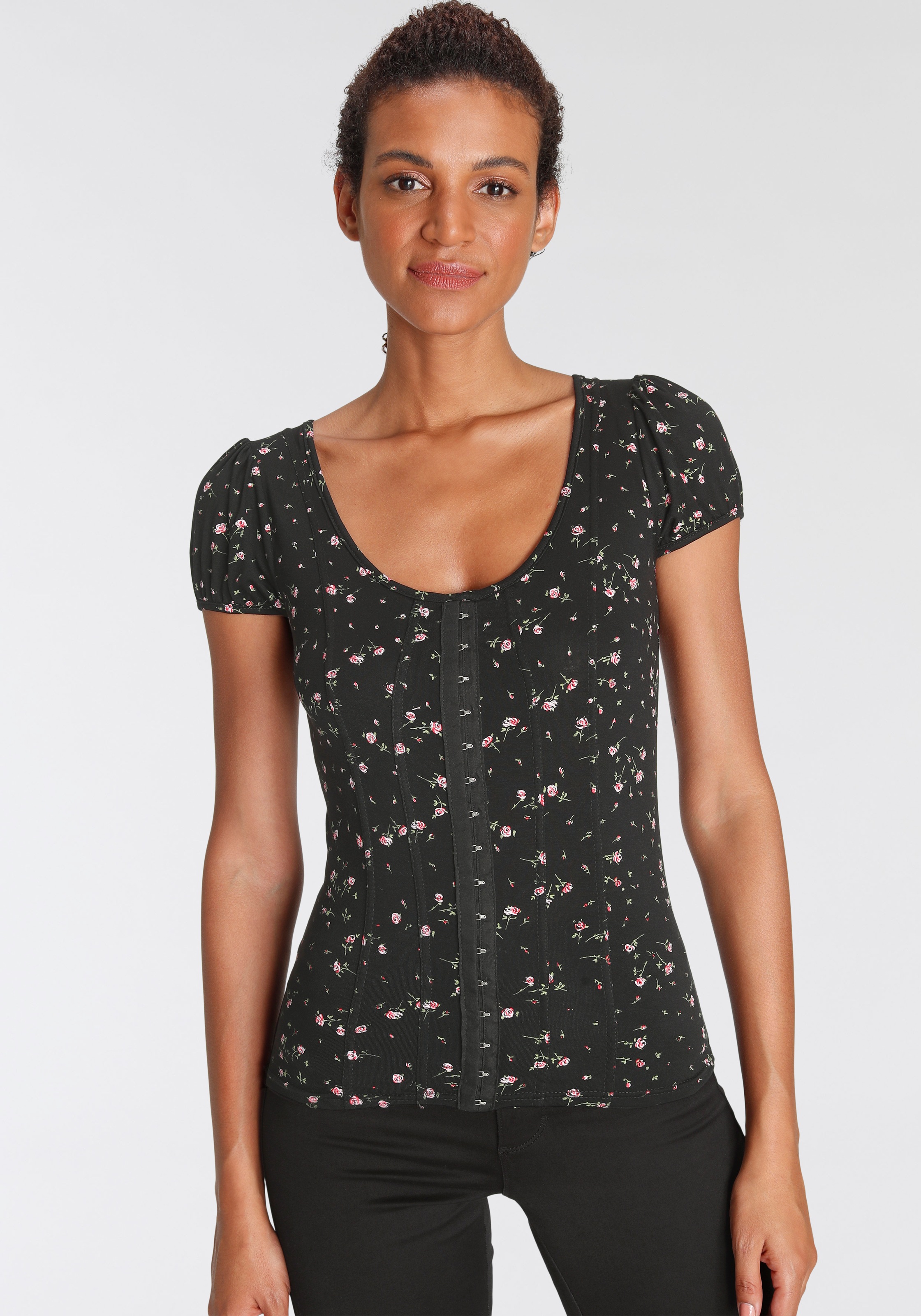 Image of Melrose Kurzarmshirt, mit Zierhaken bei Ackermann Versand Schweiz