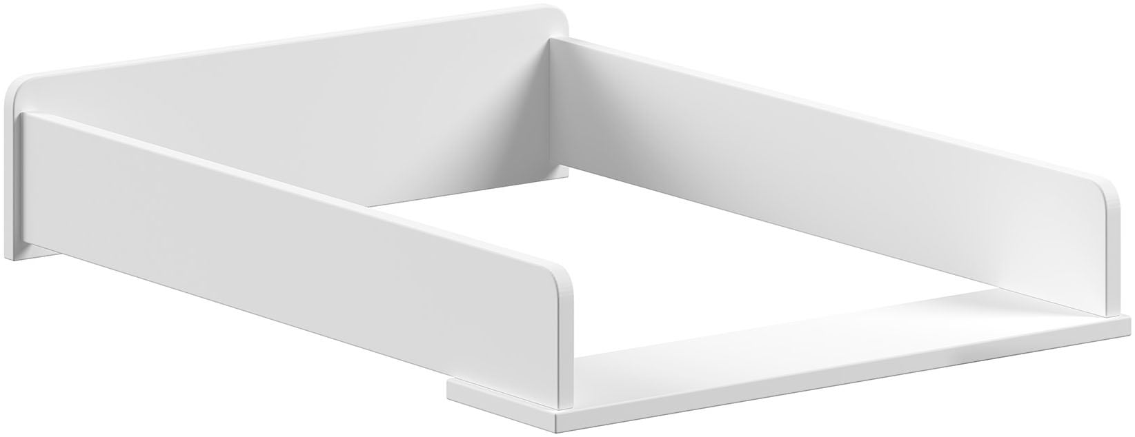 Vipack Ensemble de meubles pour bébé »Set best. aus Babybett 60/120, Kommode 3 Schubladen und Wickelaufsatz« 3 cuis tlg. au design épuré, surface laquée facile d'entretien en blanc