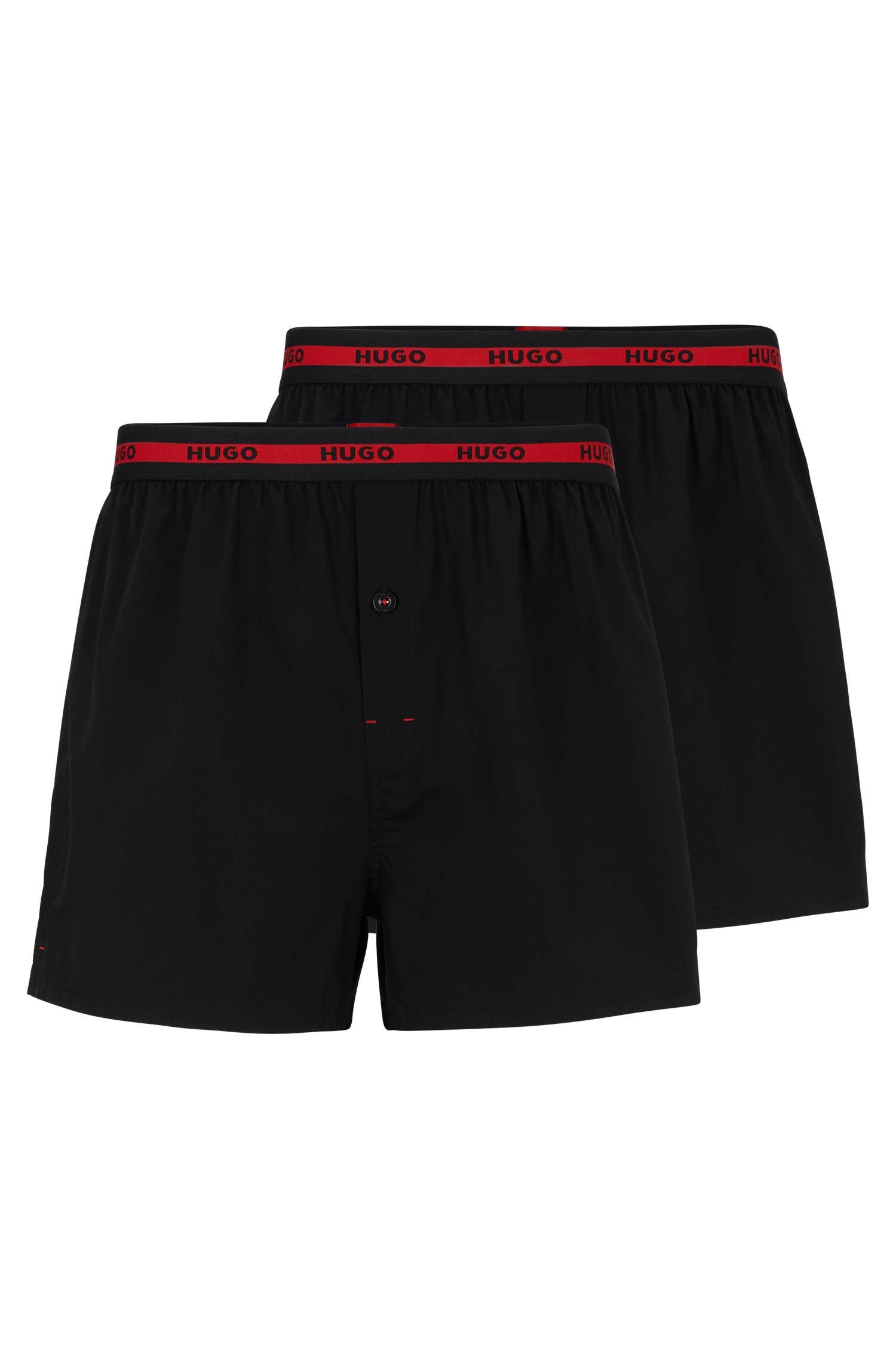 HUGO Underwear Boxershorts »WOVEN BOXER TWINPACK«, mit Hugo Logo-Elastikbund