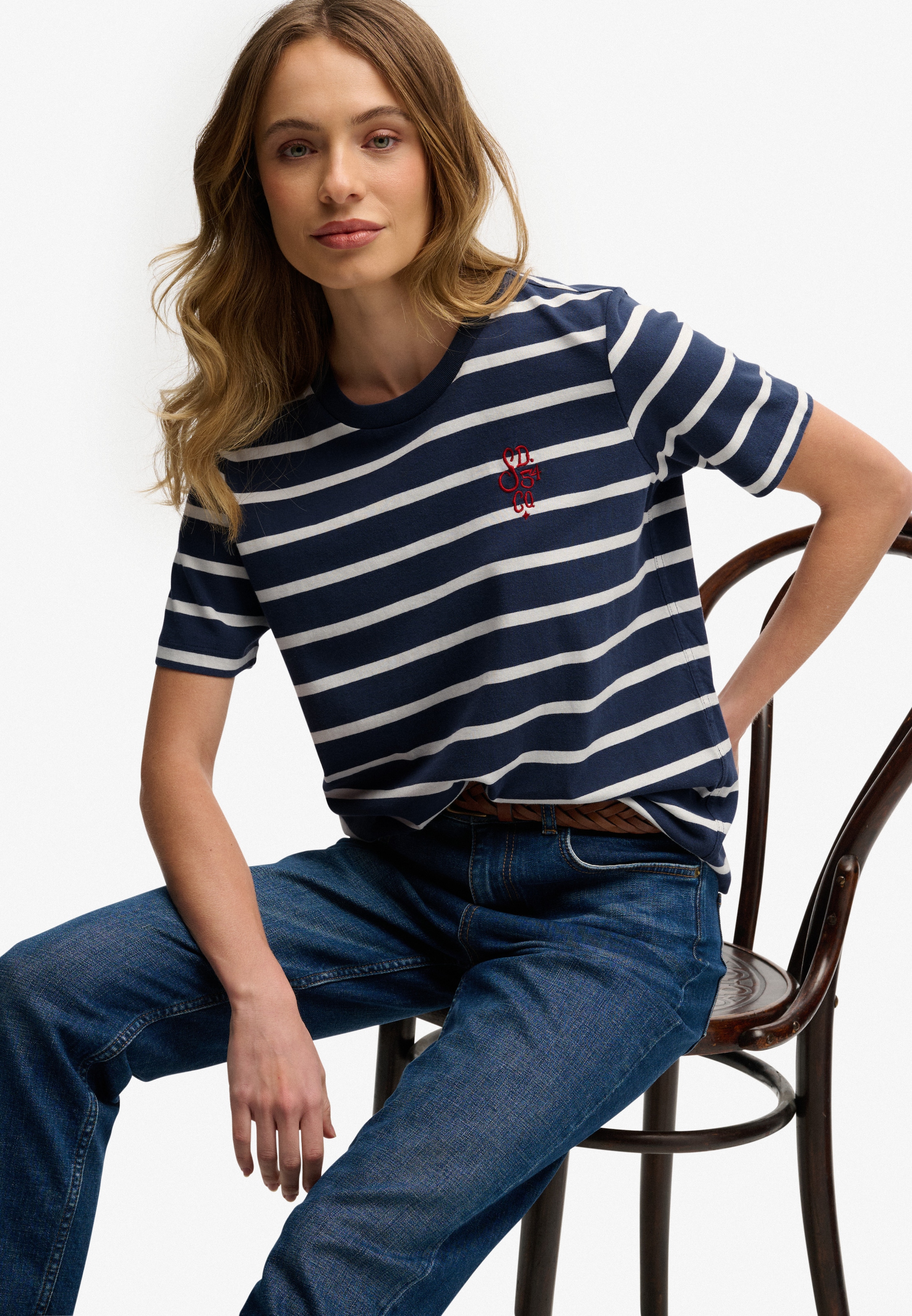 Superdry T-shirt à manches courtes »Heritage Hamptons Stripe Tee«