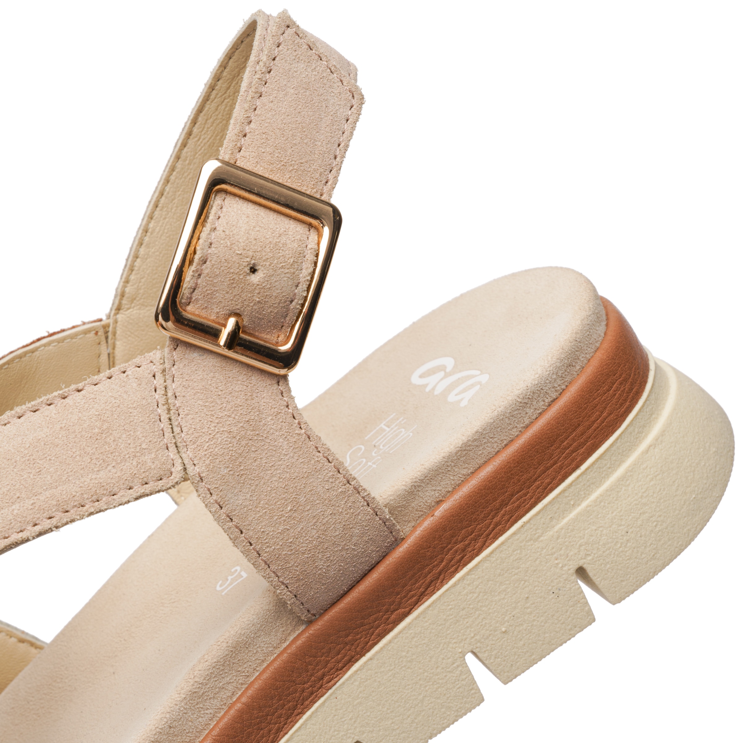 Ara Sandale à lanières »CAMBRIDGE-S«  talon compensé, chaussure confort avec fermeture velcro, largeur G (= large)