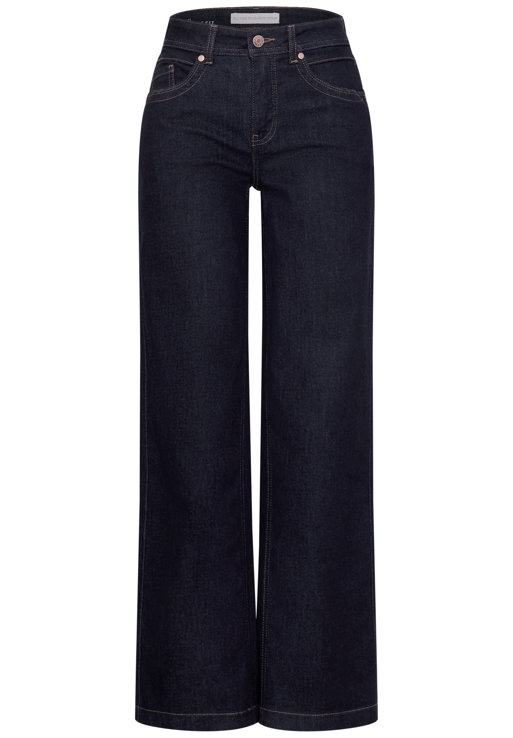 STREET ONE Loose-fit-Jeans »Style Emee« mit Stretch / in Rinsed-Optik