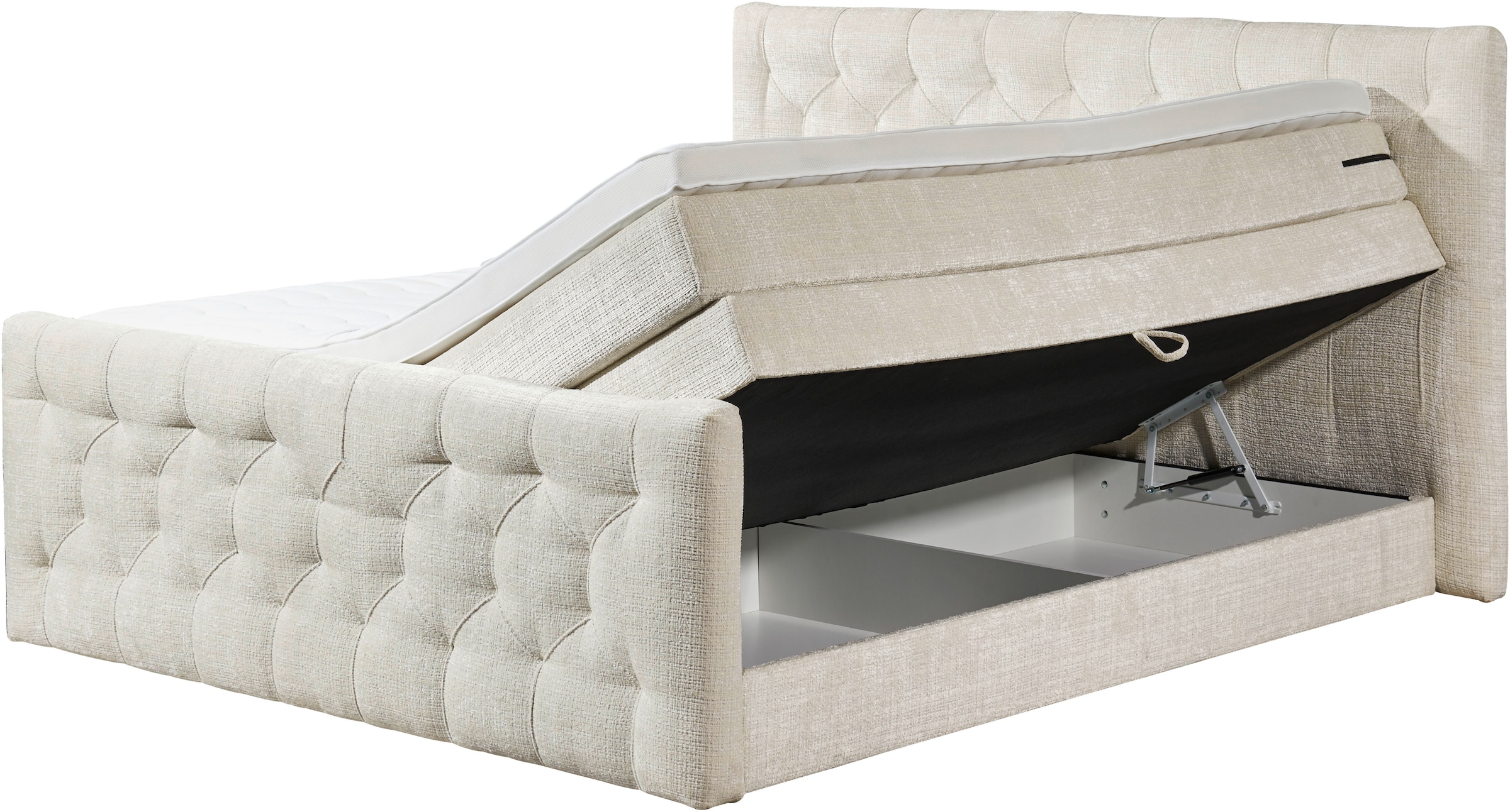 ED EXCITING DESIGN Boxspringbett »"Cashfield"! Topseller inkl. zwei Bettkästen & Topper«, erhältlich in der Grösse 180x200cm