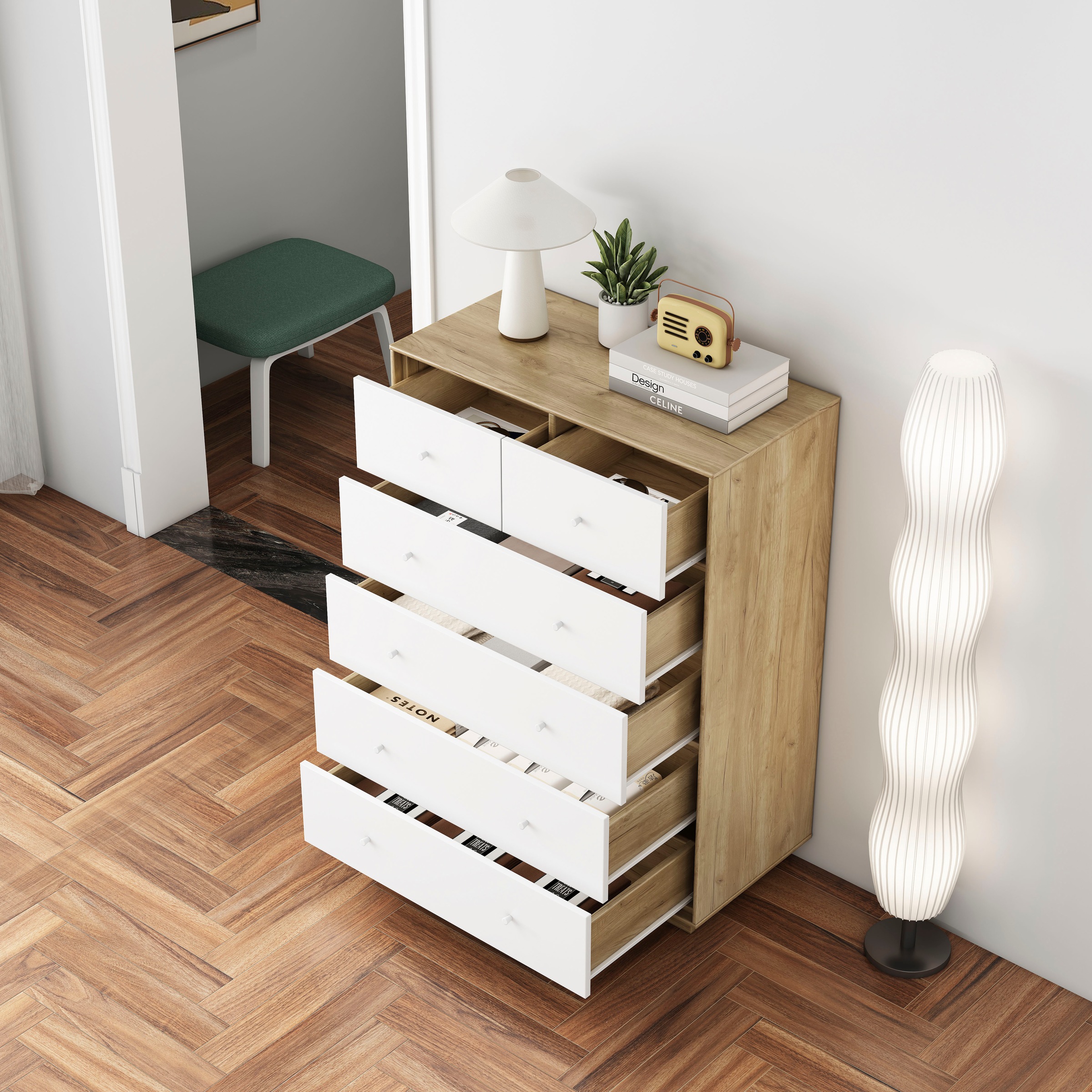 GOODproduct Kommode »Blaire« kratzfeste Melaminoberfläche, ABS-Kanten und FSC-zertifiziertem Holz