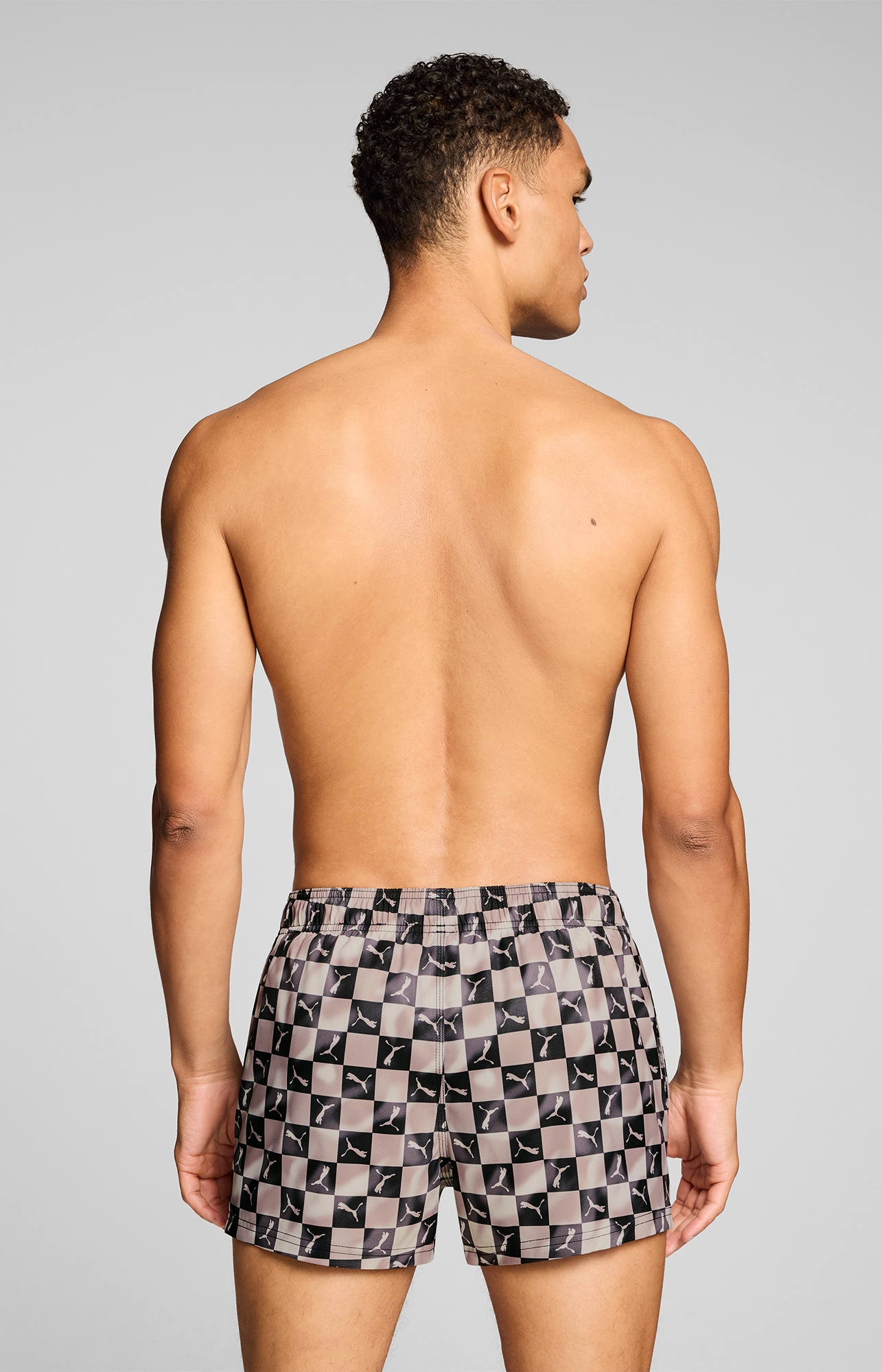 PUMA Short de bain »PUMA SWIM MEN PRINTED CAT SHORT SHORTS« mit Gummizug und seitlichen Taschen