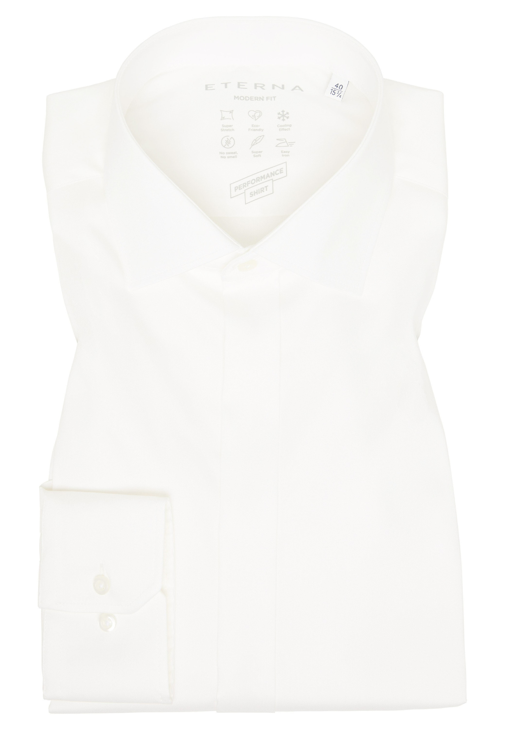 Eterna Langarmhemd »MODERN FIT« EASY IRON (bügelleicht)