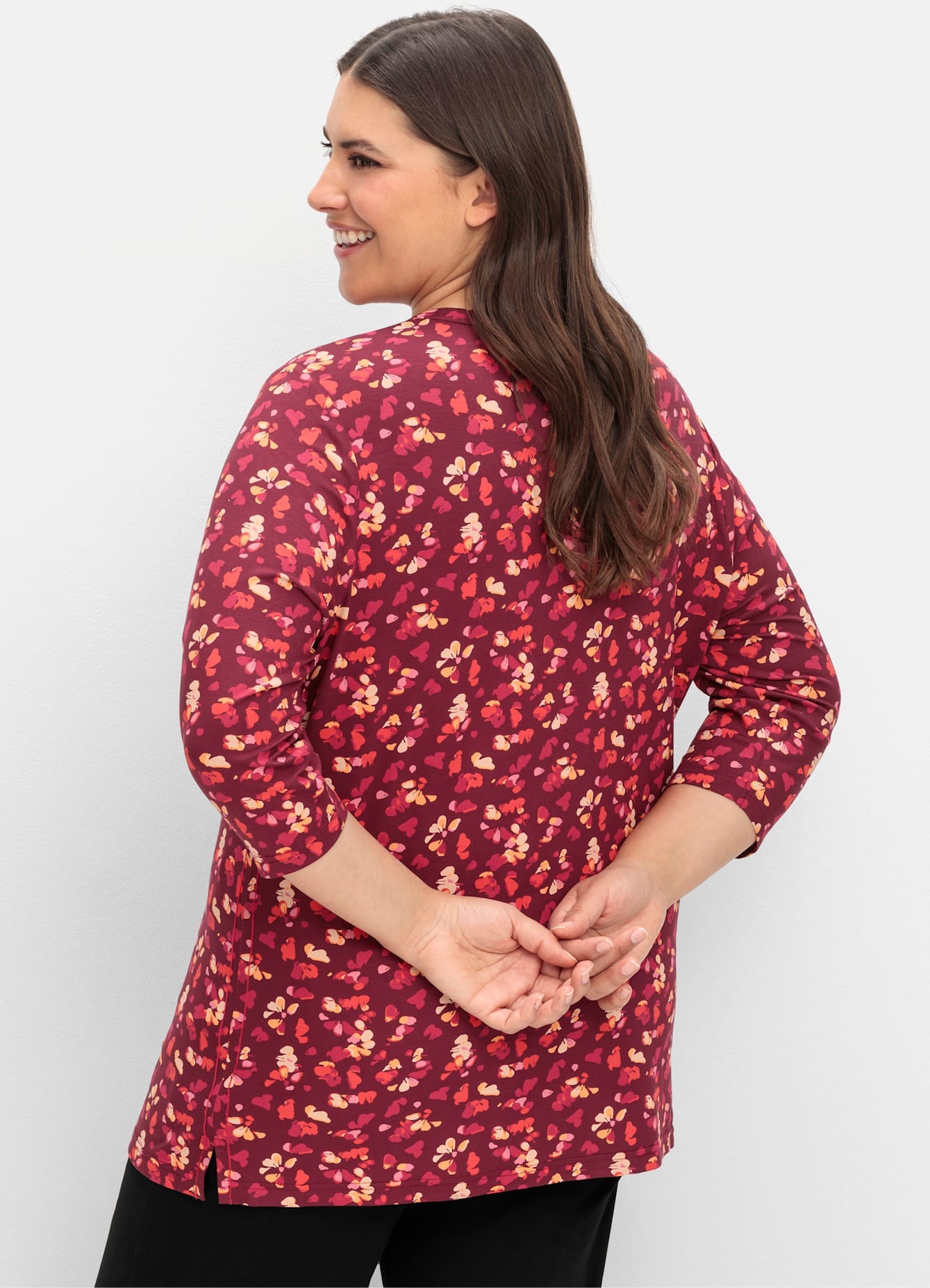 Sheego Rundhalsshirt »Rundhalsshirt«, (1 tlg.)