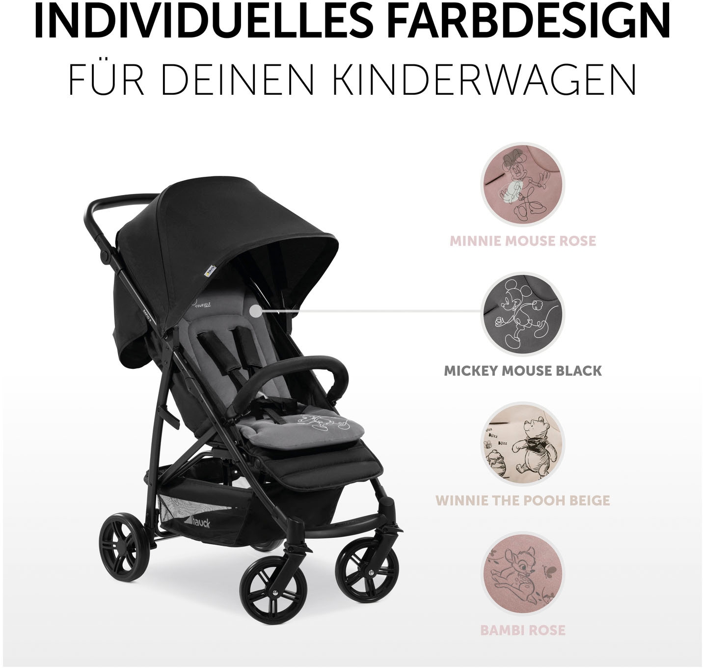Hauck Housse de siège de poussette »Seat Liner« compatible avec poussettes hauck, landaus et remorques vélo