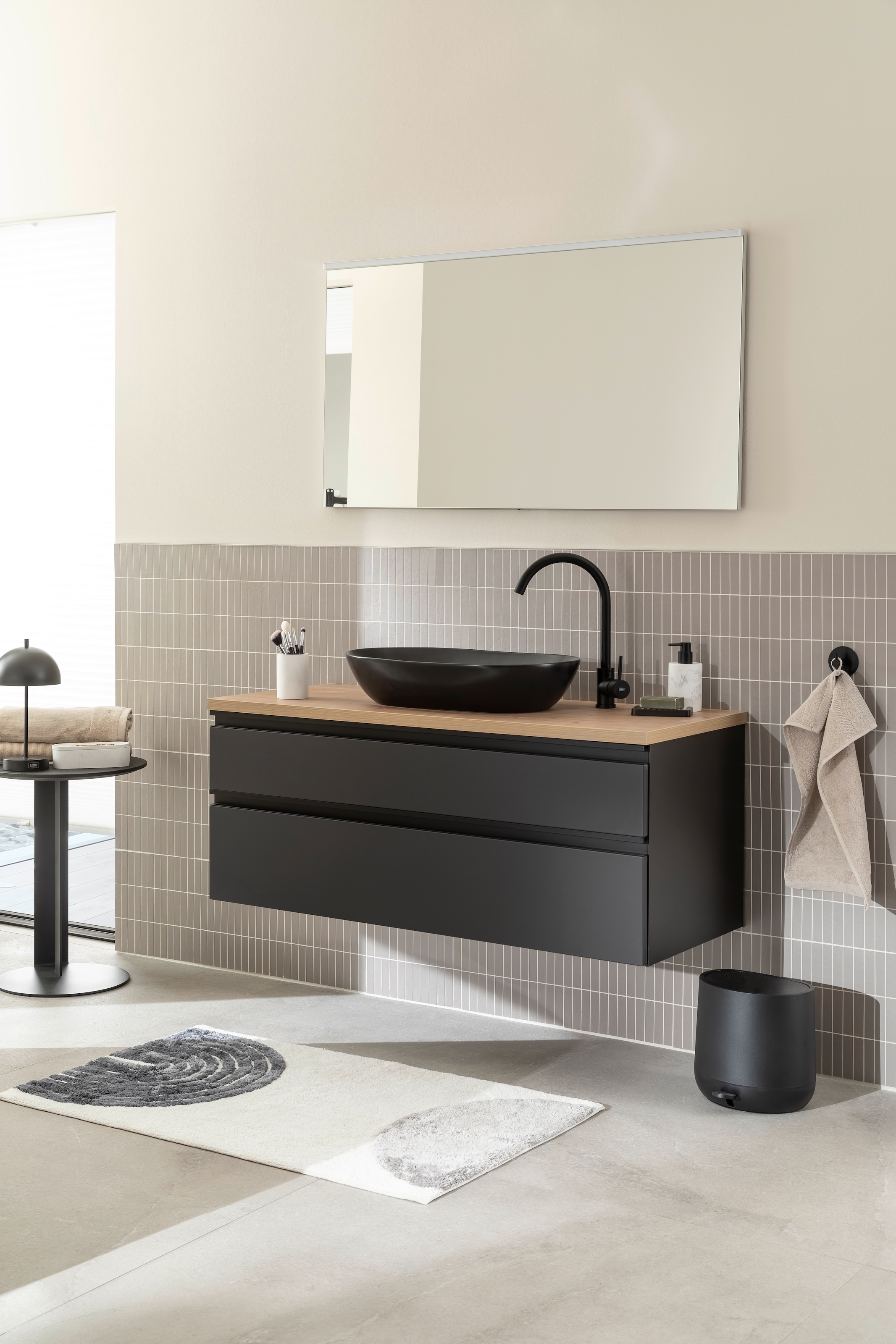 SCHÖNER WOHNEN-Kollektion Badematte »Barbados 233« Höhe 17 mm fussbodenheizungsgeeignet kuschelweicher Badezimmerteppich, waschbar