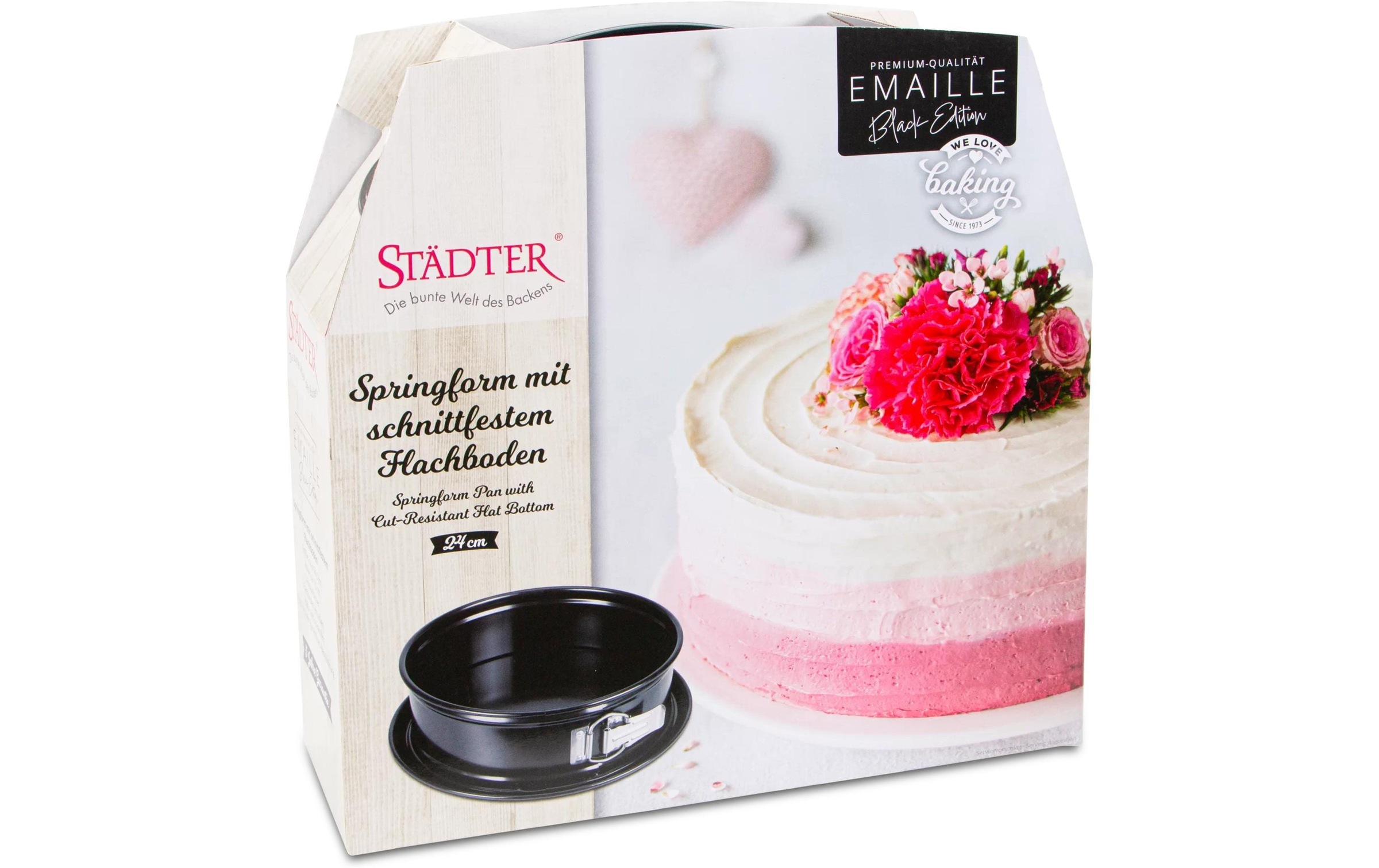 STÄDTER Backform »Emaille mit Flachboden«