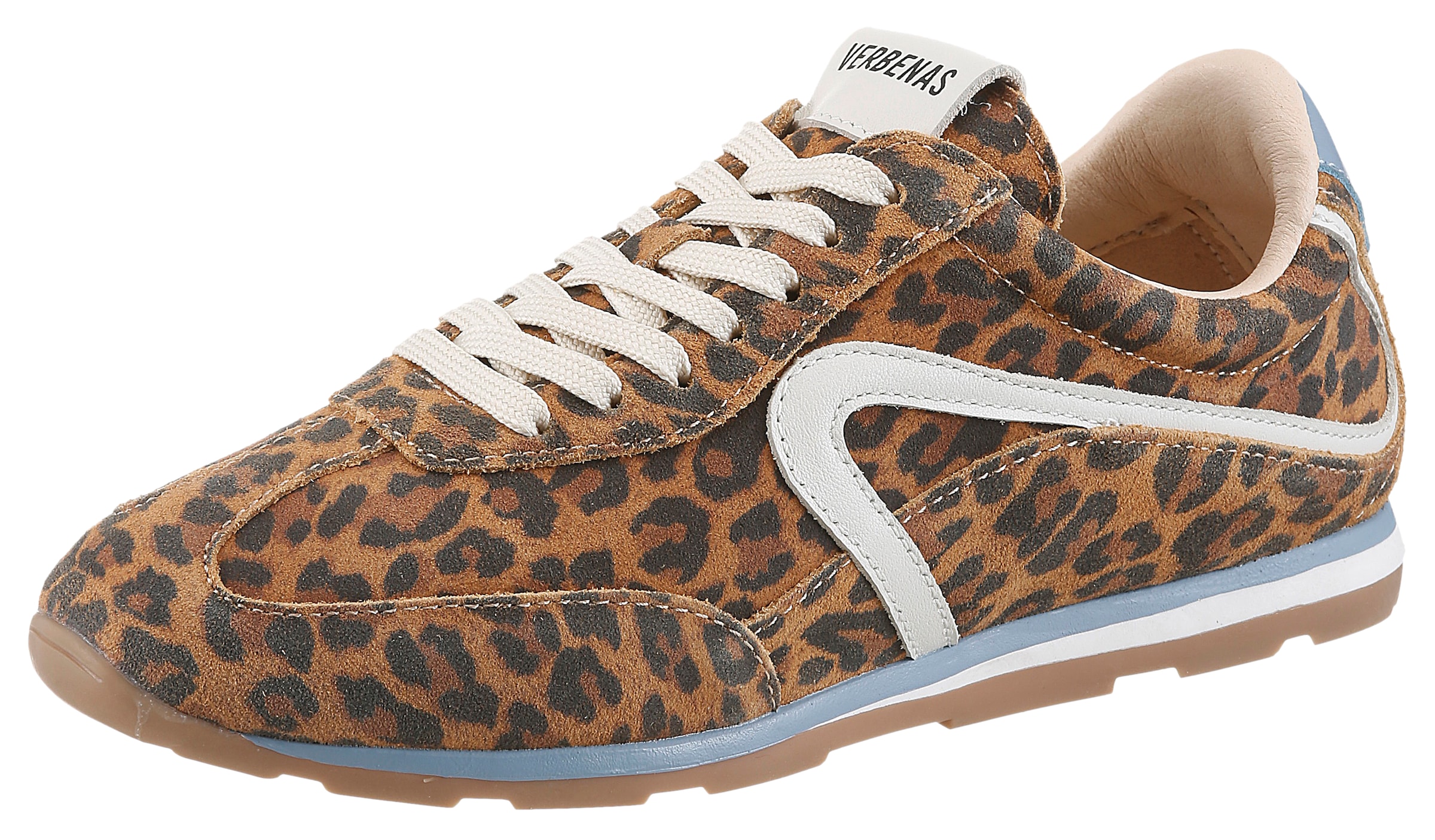 Image of VERBENAS Keilsneaker "JAMAIC LEO SUMMER" Retrosneaker, Schnürer, Freizeitschuh im Leo-Look