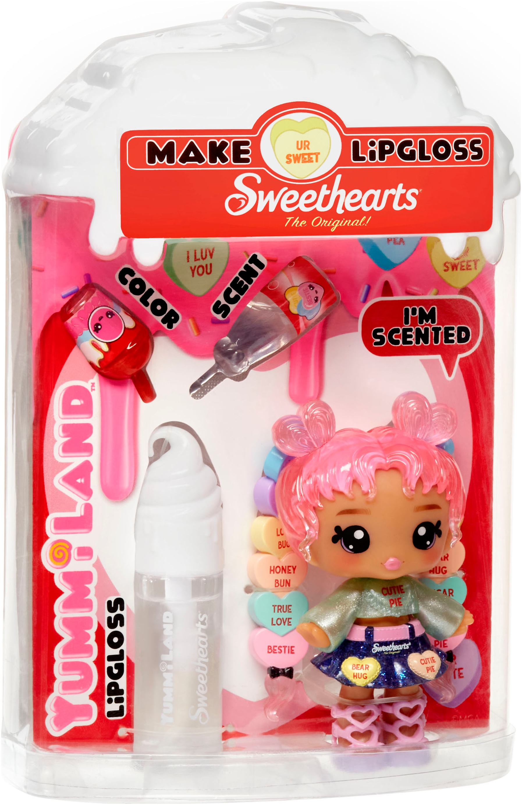 YUMMILAND Mini-poupée »Yummiland Sweet Lip Gloss-Lily Hearts« inklusive Schlüsselanhänger