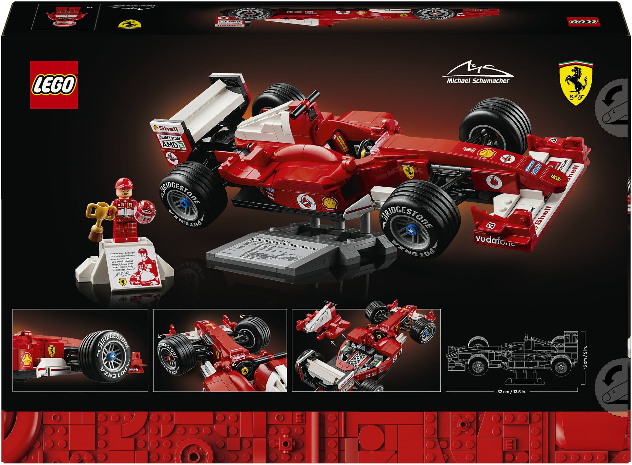 LEGO® Pions de construction »Ferrari F2004 und Michael Schumacher (11375), LEGO Icons«