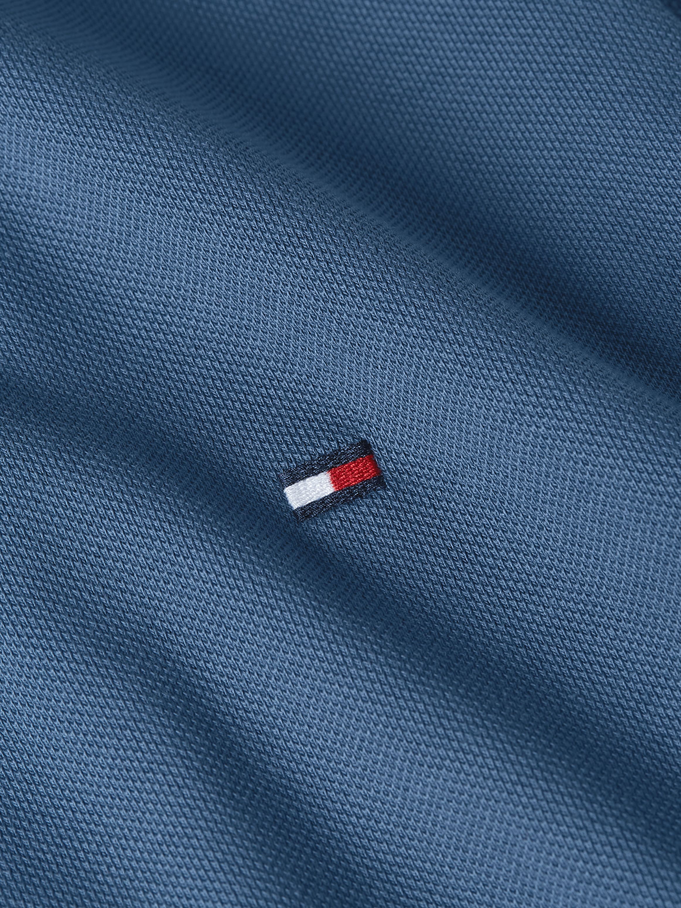 Tommy Hilfiger Polo »1985 REGULAR POLO mit Kontraststreifen und Knopfleiste« unifarben, sportlich, regular fit, Baumwollmix, Polokragen