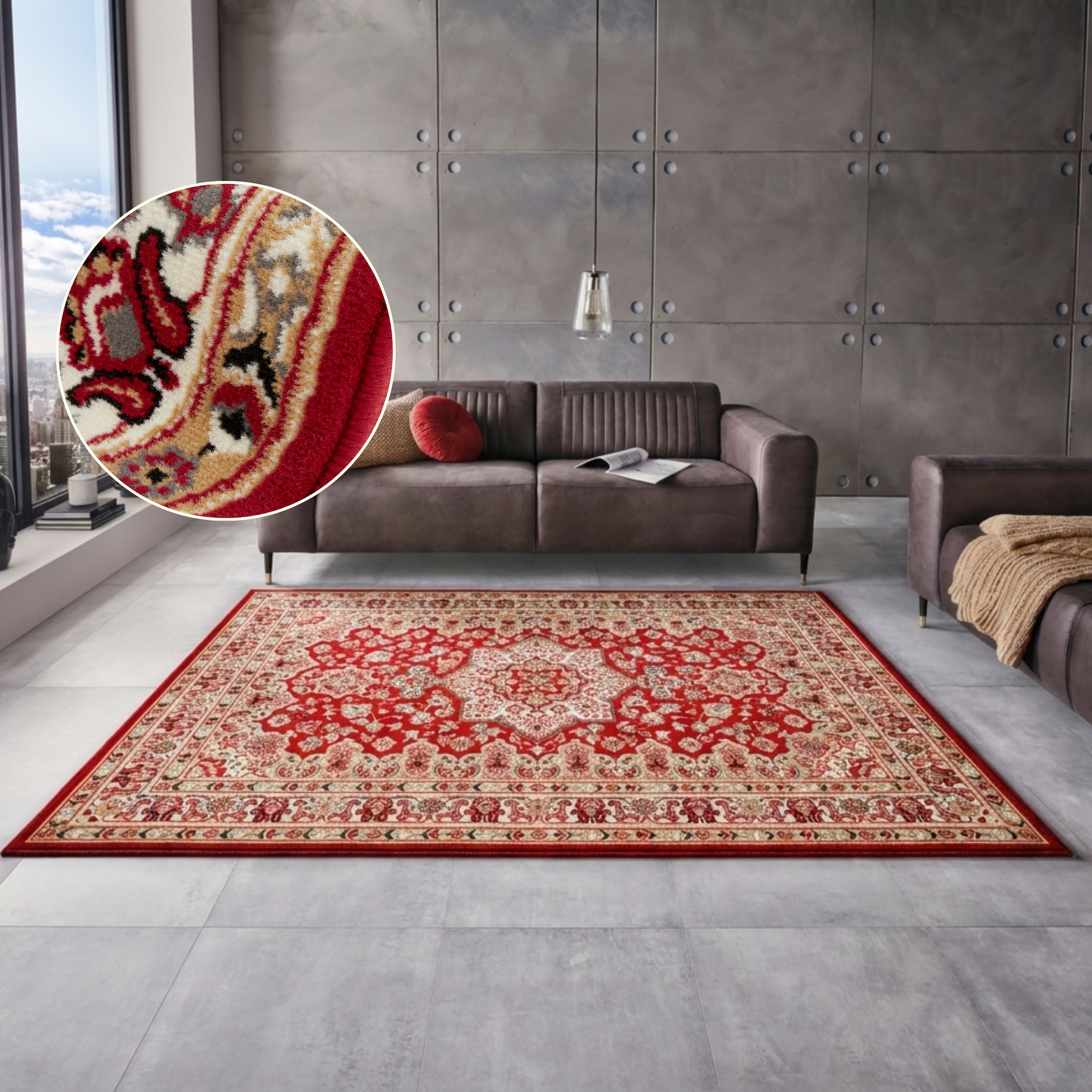 HANSE Home Teppich »Parun Täbriz« rechteckig 9 mm Höhe Kurzflor, Orient, Läufer, Vintage, Esszimmer, Wohnzimmer, Flur