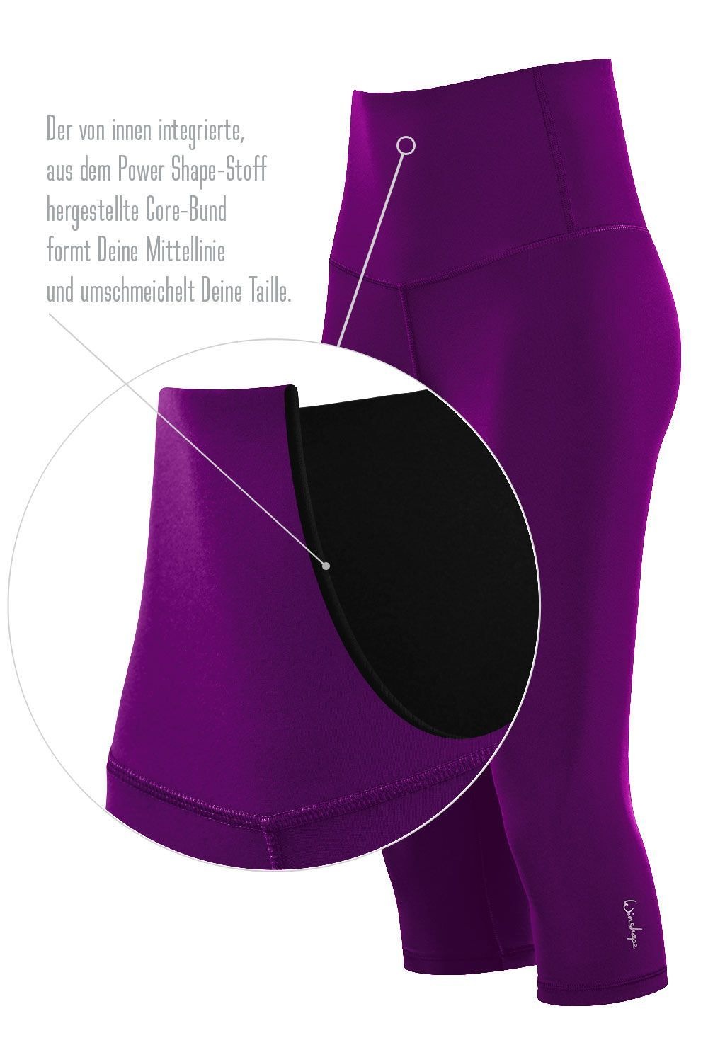 Winshape Leggings »3/4 Functional Comfort HWL217C«  mit V-Shape Applikation und Core-Bund