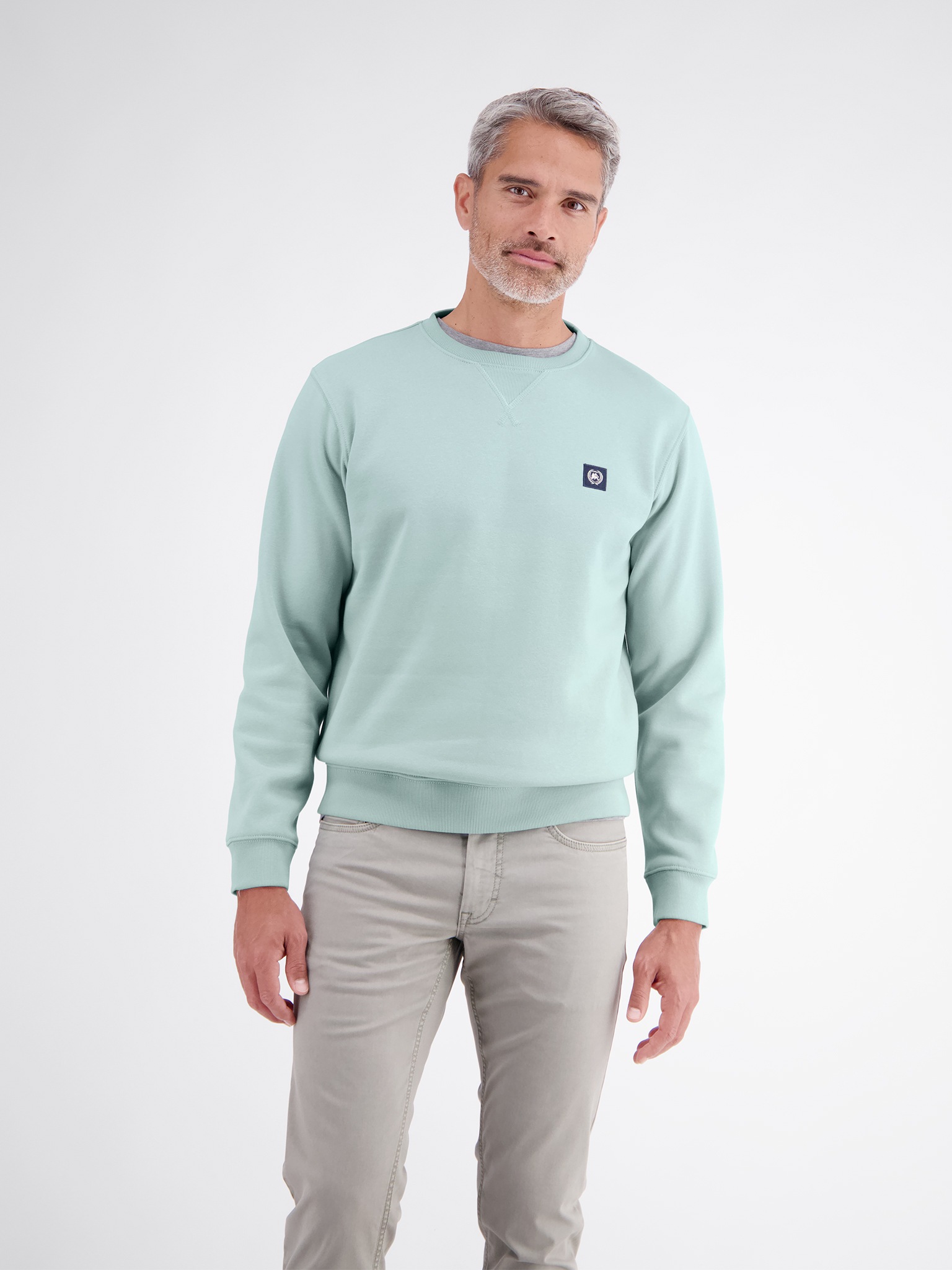 Image of LERROS Sweatshirt, mit Logo-Badge