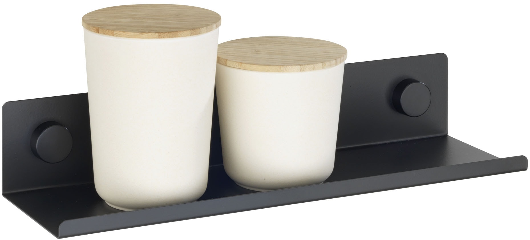 WENKO Etagère à épices »Modell Jet M« Regal für die Wand, Industrial Style, pulverbeschichtetes Metall