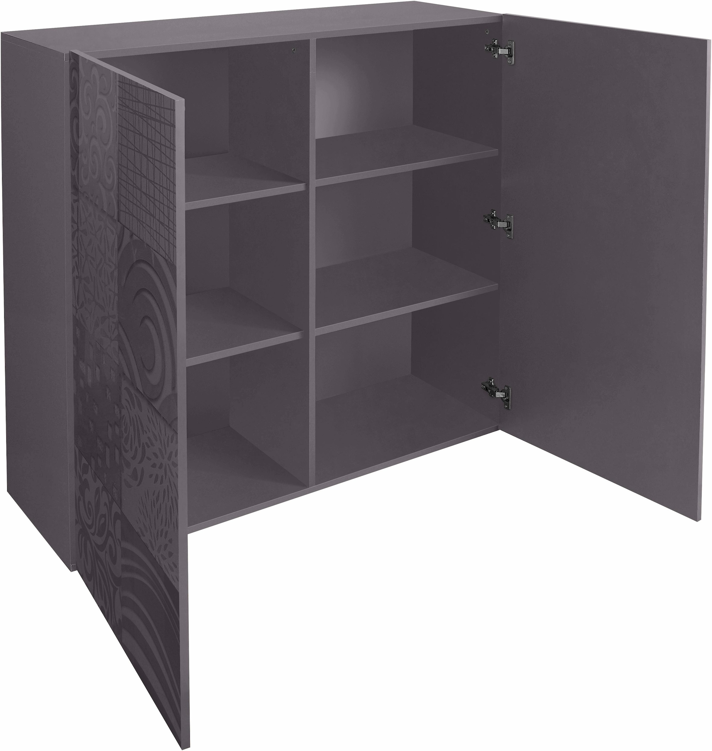 LC Highboard »Miro«, auf versandkostenfrei cm Breite mit Siebdruck 121 dekorativem