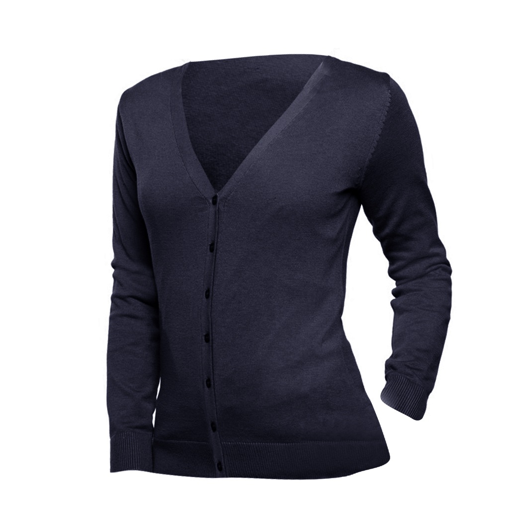 Strickjacke »Damen Goldfarbenen, V-Ausschnitt, Langarm«