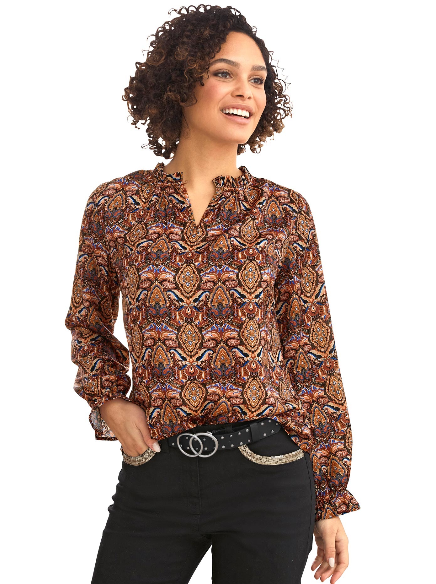 Image of LINEA TESINI by Heine Rüschenbluse bei Ackermann Versand Schweiz