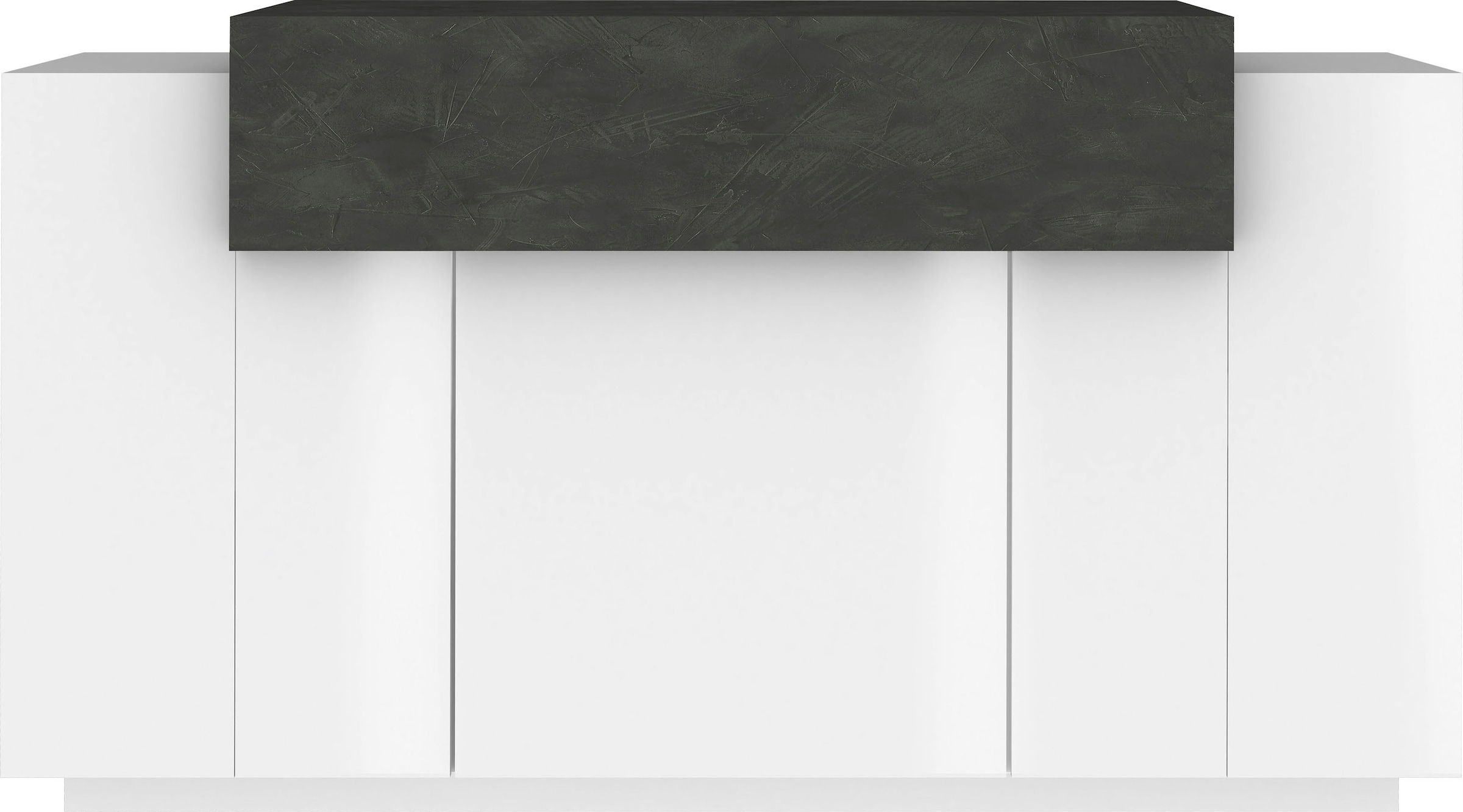 INOSIGN Kommode »Coro, Kommode, Schrank, Kredenz, grifflos« 1 Klappe,3 Türen, Doppeltiefe Hochglanz Fronten, Breite 140