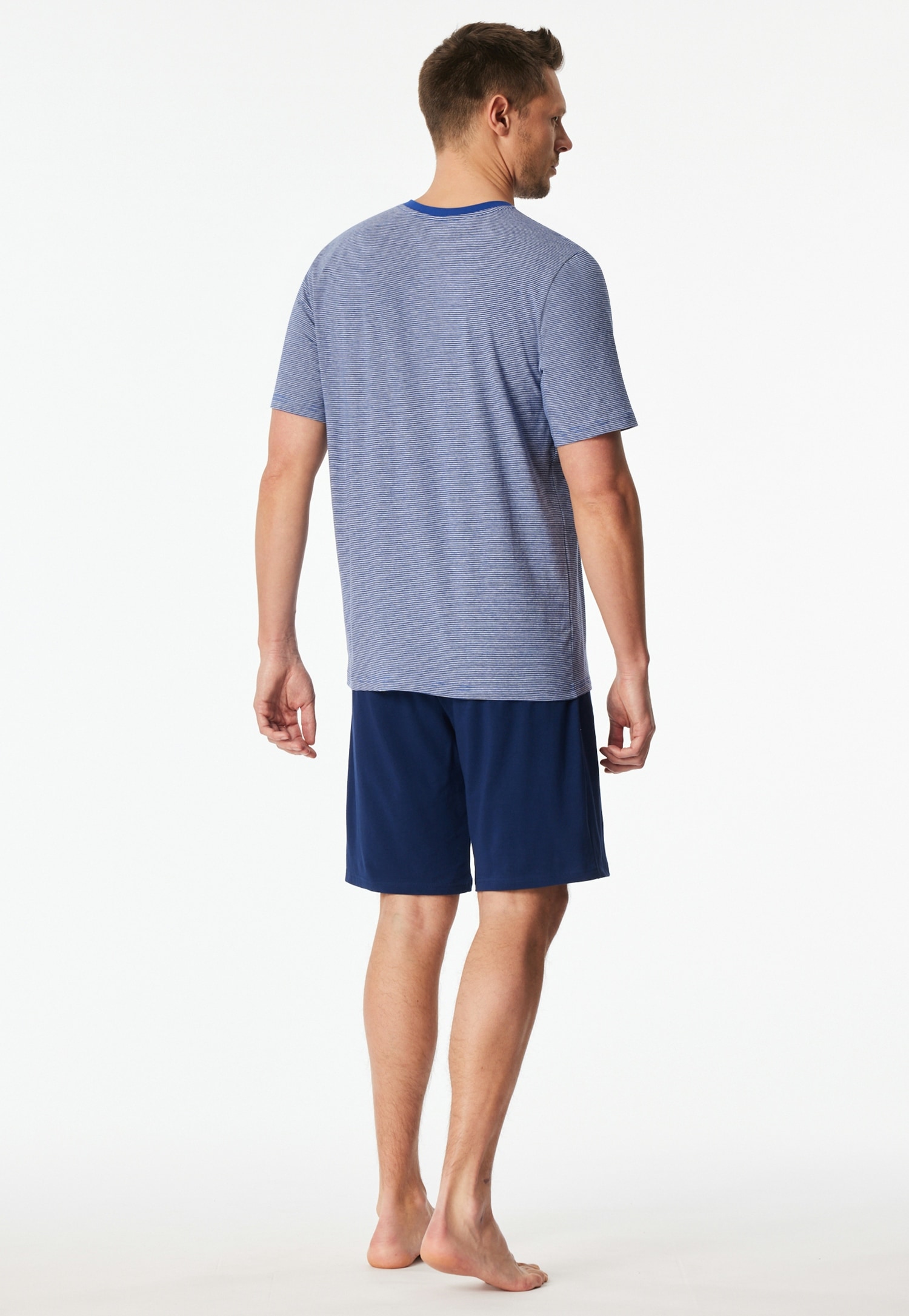 Schiesser Shorty »95/5 Nightwear« 2 pièces mit V-Ausschnitt, Kurzarm, in weicher Single-Jersey Qualität